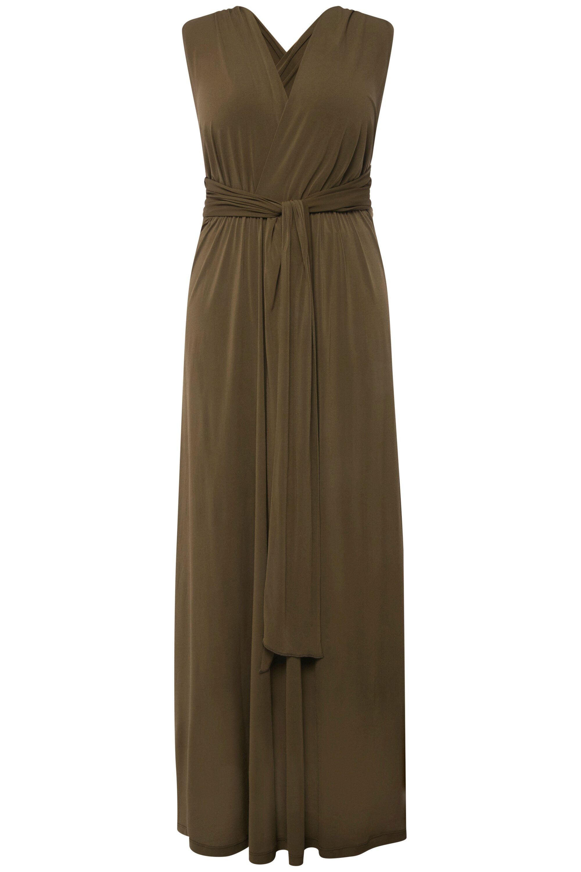 Studio Untold Maxikleid Jersey-Wickelkleid Maxilänge Rock in A-Line günstig online kaufen