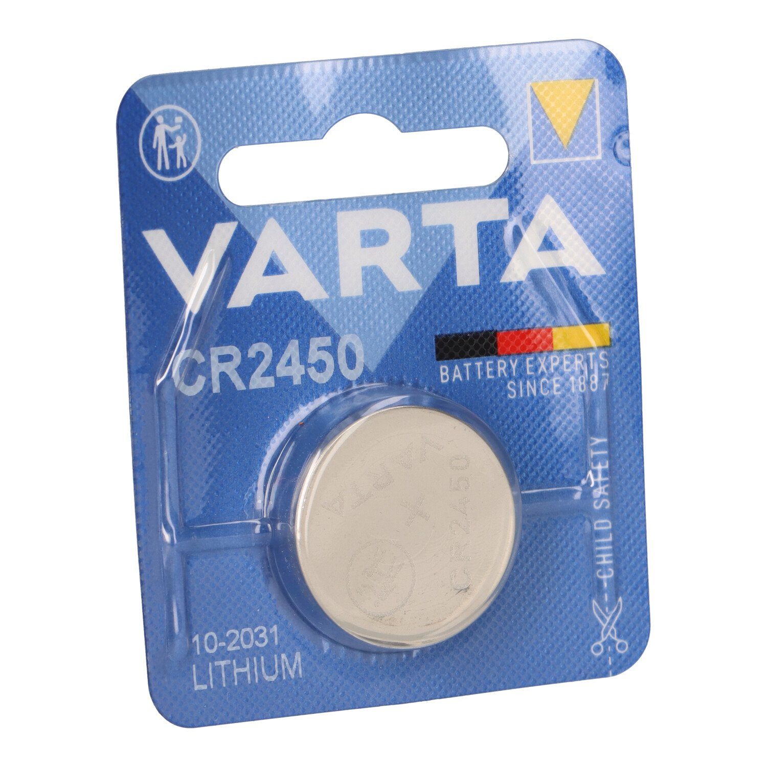 VARTA Ersatzbatterie ooono Verkehrsalarm Batterie 2x CR2450 Knopfzelle
