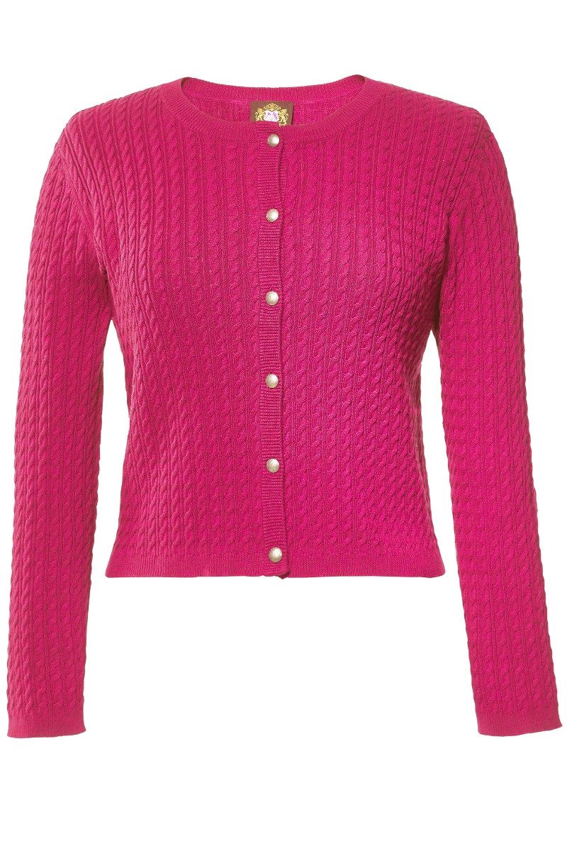 Trachten Strickjacke Trachtenjacke Pink Hammerschmid