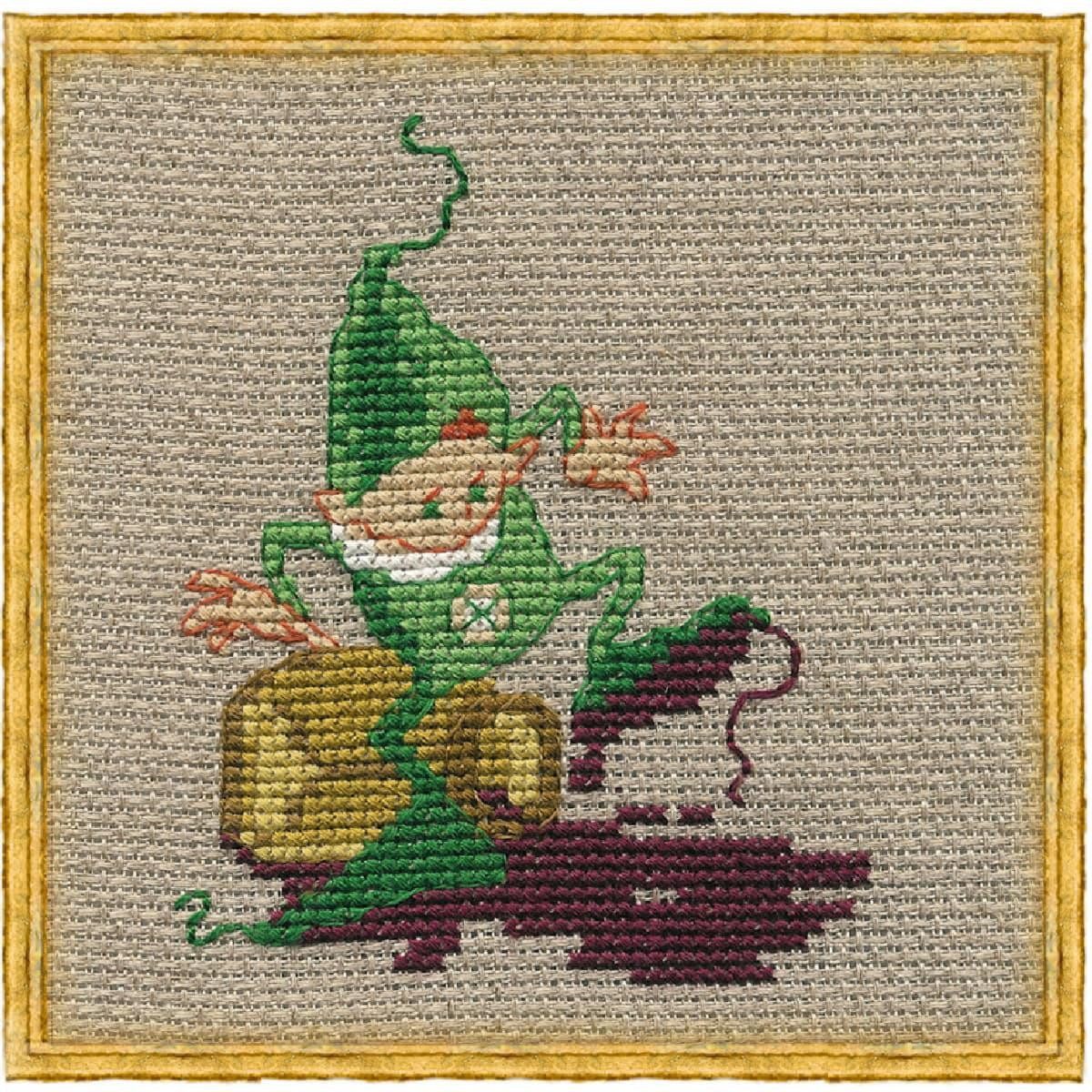 Kreativset Nimue Kreuzstich Set "Mic 4 - das Tintenfass", Zählmuster, 28K, 7x11c