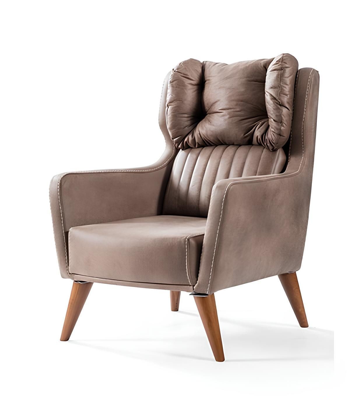 Xlmoebel Sessel Gemütlicher Ohrensessel im Landhausstil mit bequemer Polsterung (1-St., Sessel), Hergestellt in Europa