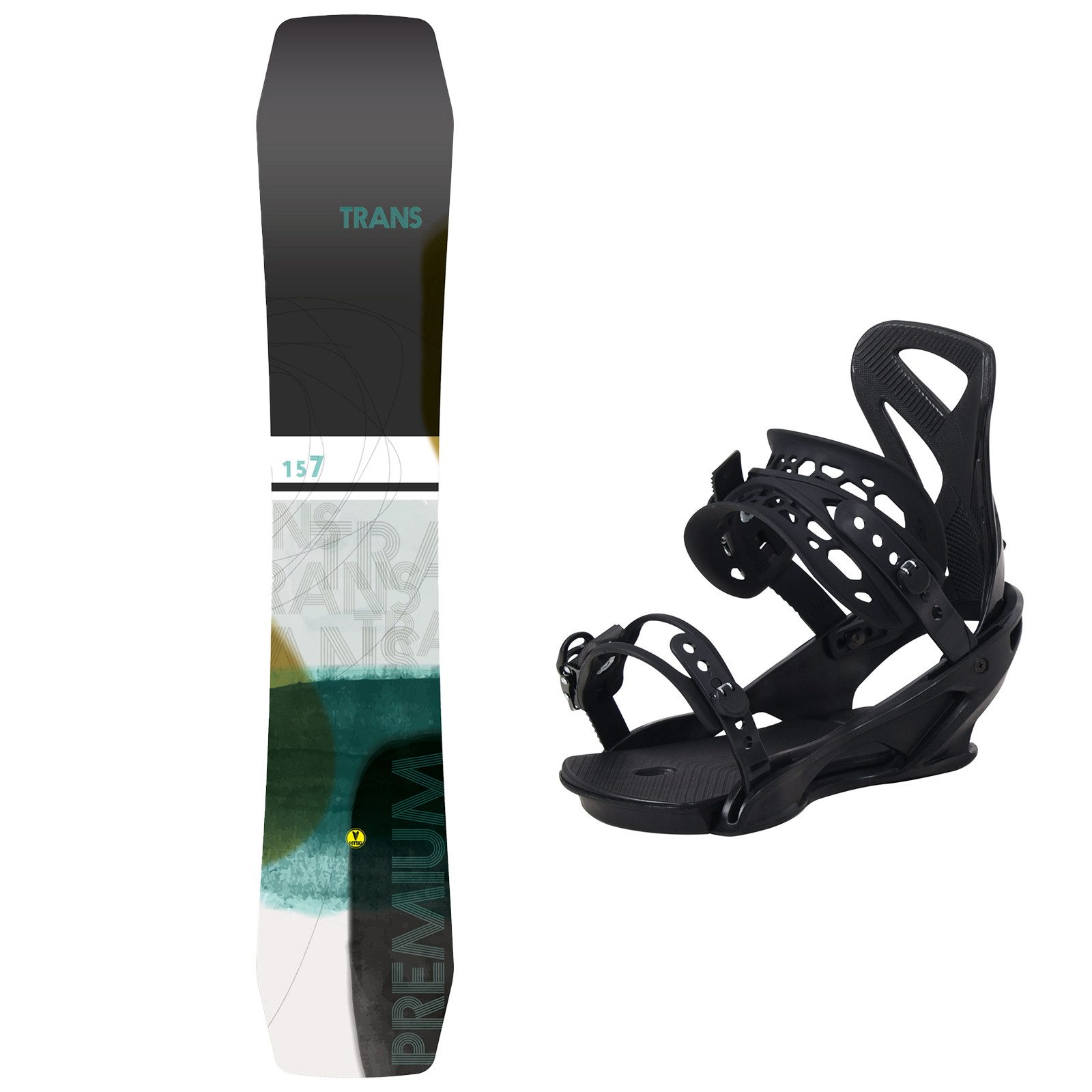 Snowboard Trans Set Snowboard Premium Curry 150cm mit Bindung Team Pro M