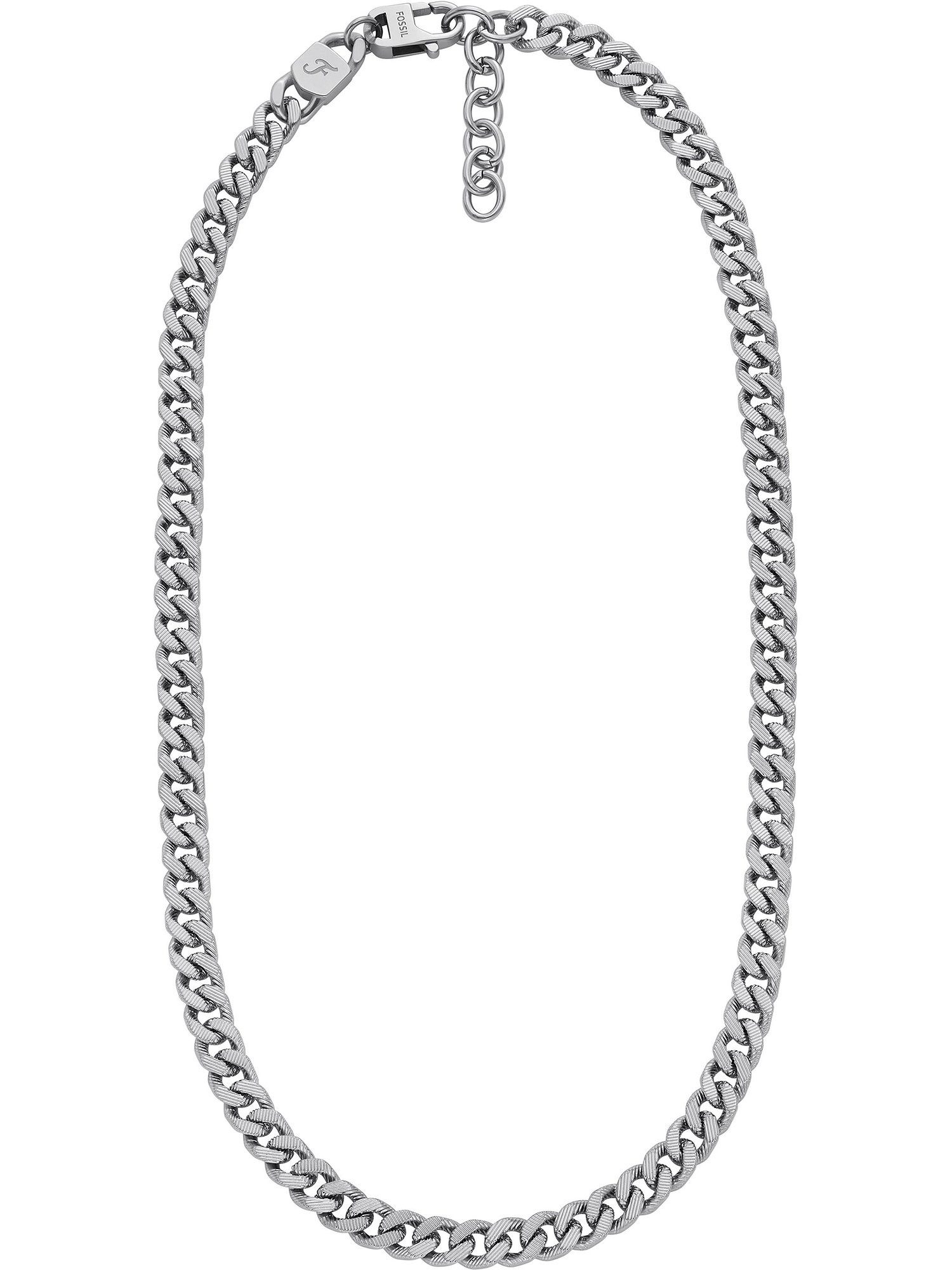 Collier Fossil Herren-Kette Edelstahl