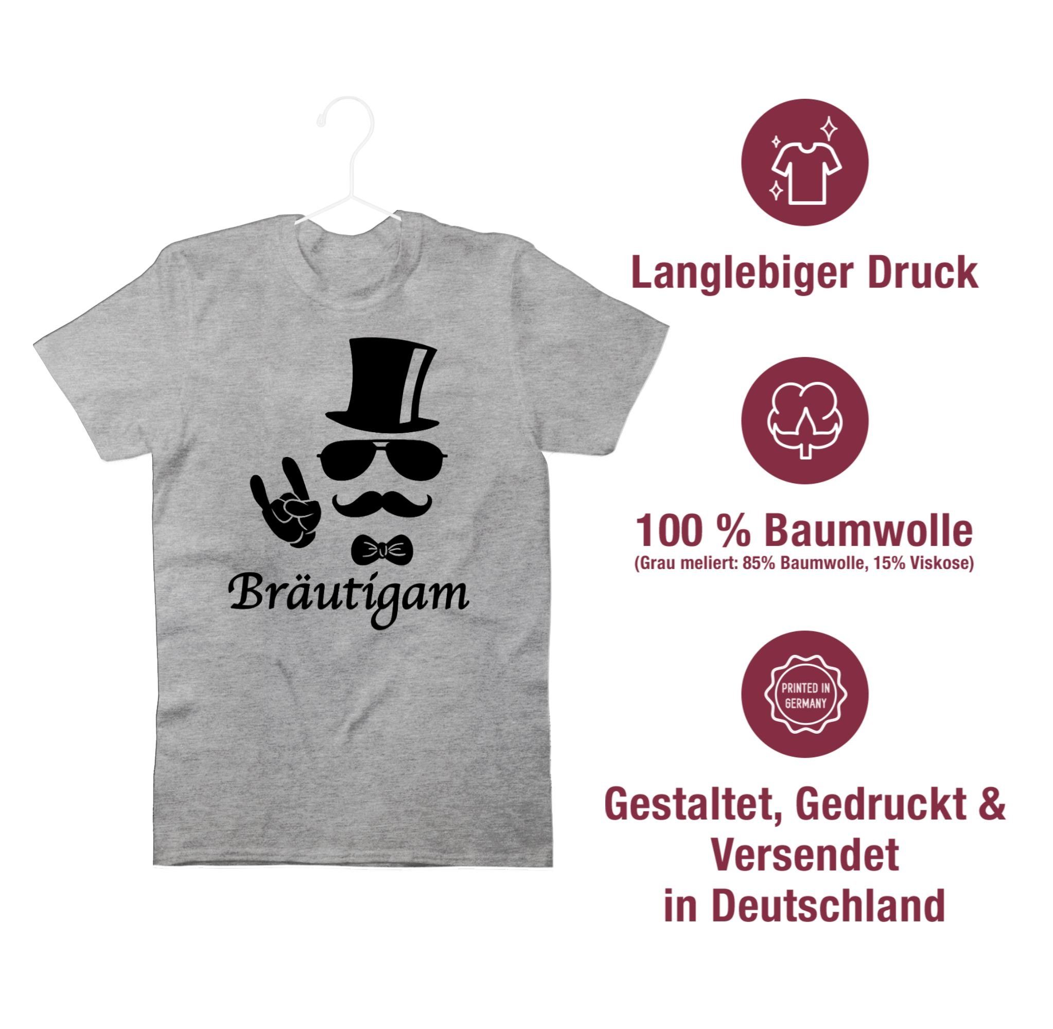 Herren Shirts Shirtracer T-Shirt Bräutigam Hipster Suit up - JGA Männer - Herren Premium T-Shirt Junggesellenabschied Herren, Mä