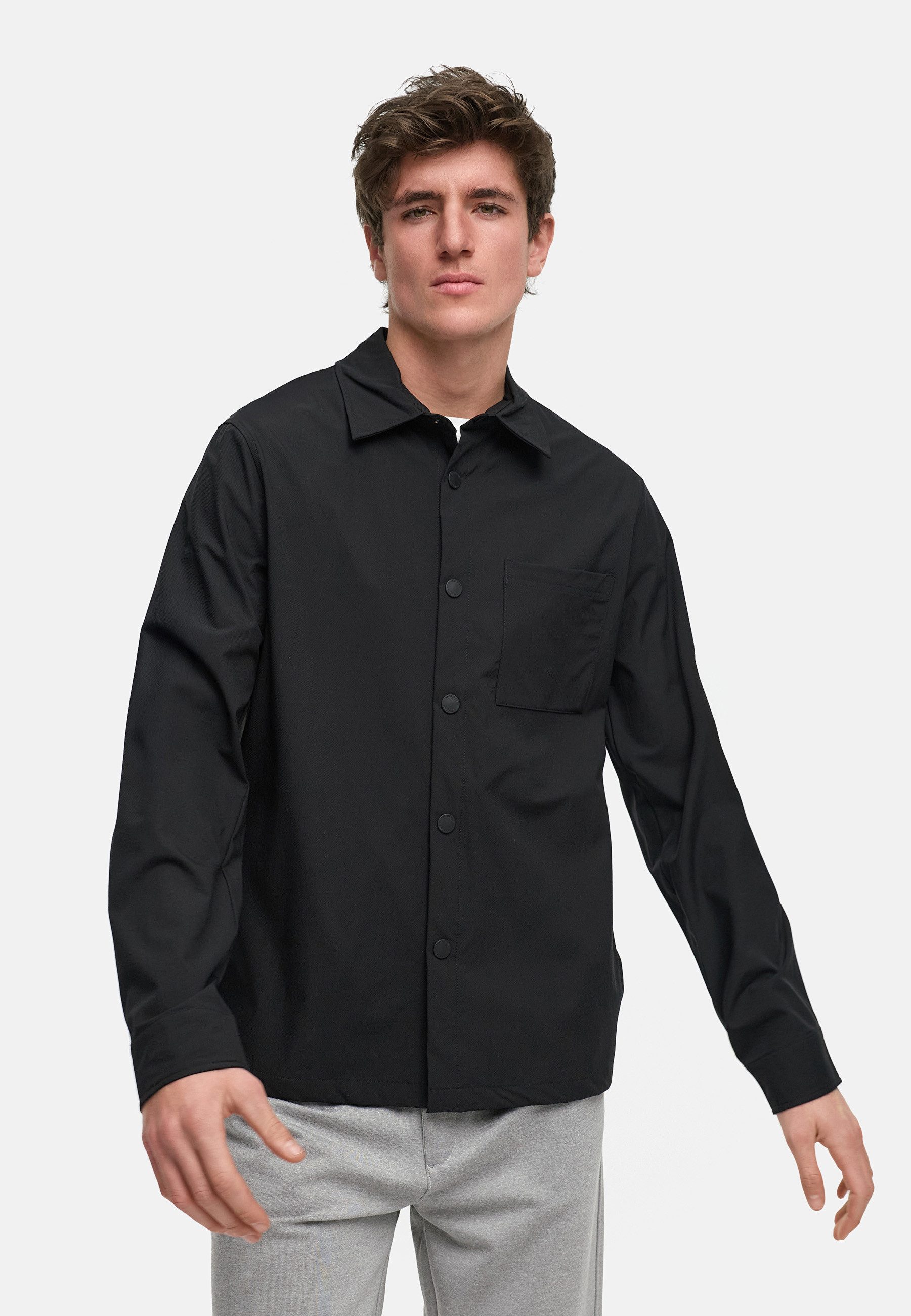 Kronstadt Sommerjacke Herren KSBoleyn Übergangsjacke Herrenjacke Overshirt-Jacke mit Druckknöpfen