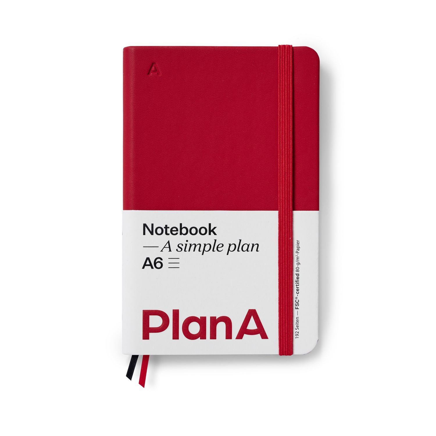 Notizbuch Notizbuch A6 Hardcover Liniert Berry Red