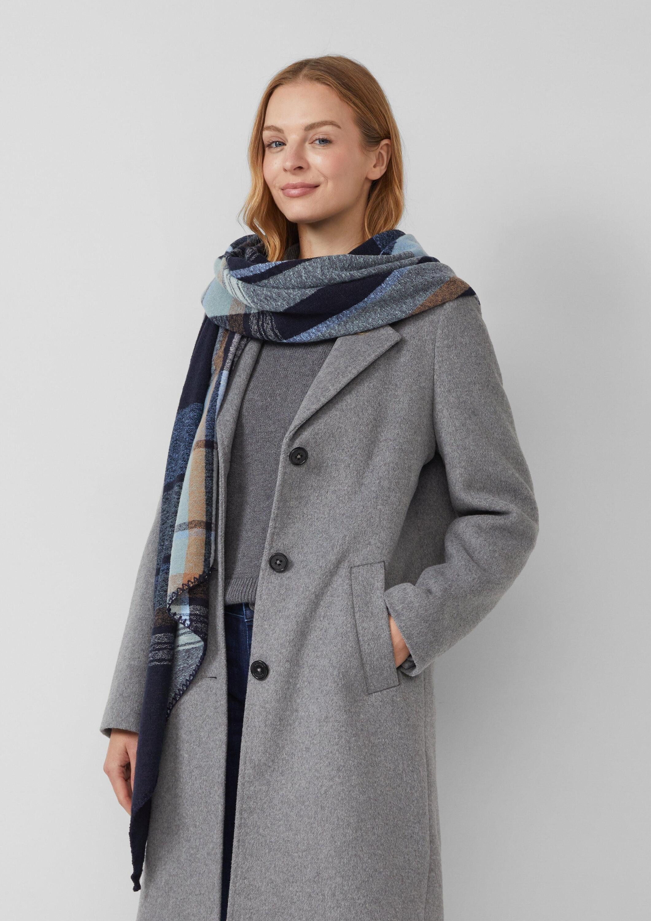 s.Oliver Schal Tuch, Schal mit Karo-Muster günstig online kaufen