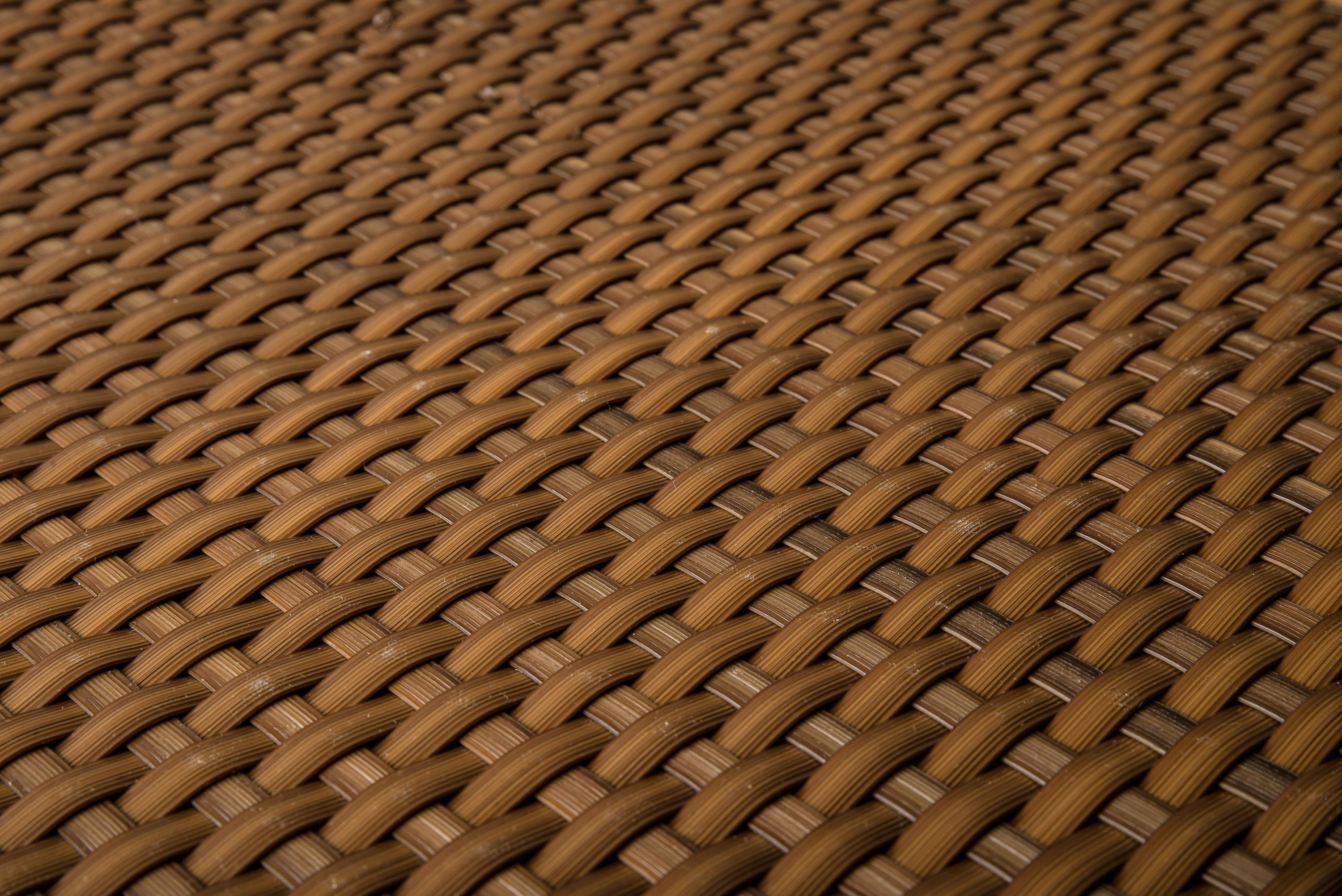 Rattan Art Balkonsichtschutz Polyrattan - Honig 0,9m x 5m