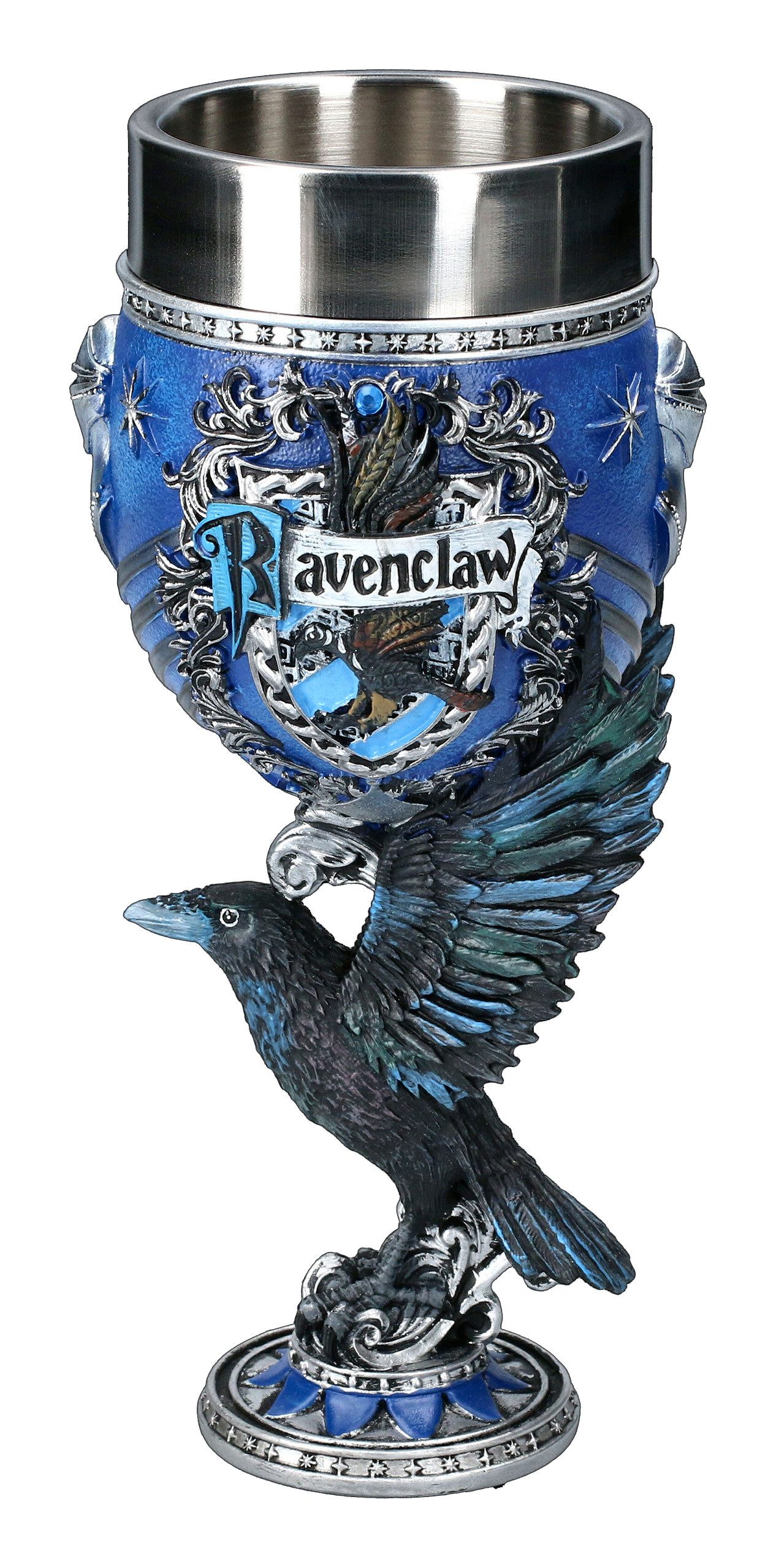 Figuren Shop GmbH Кружки Harry Potter Kelch - Ravenclaw - Rabe Merchandise Кружки, Kunststein (Polyresin), Edelstahl