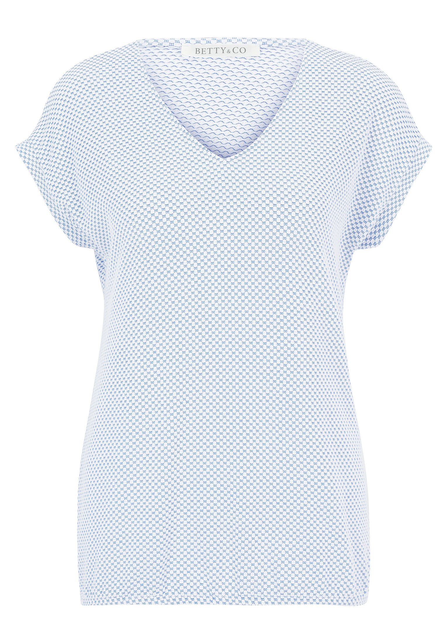 Betty&Co Kurzarmshirt "Betty & Co Strukturshirt mit Gummizug", (1 tlg.), Ma günstig online kaufen