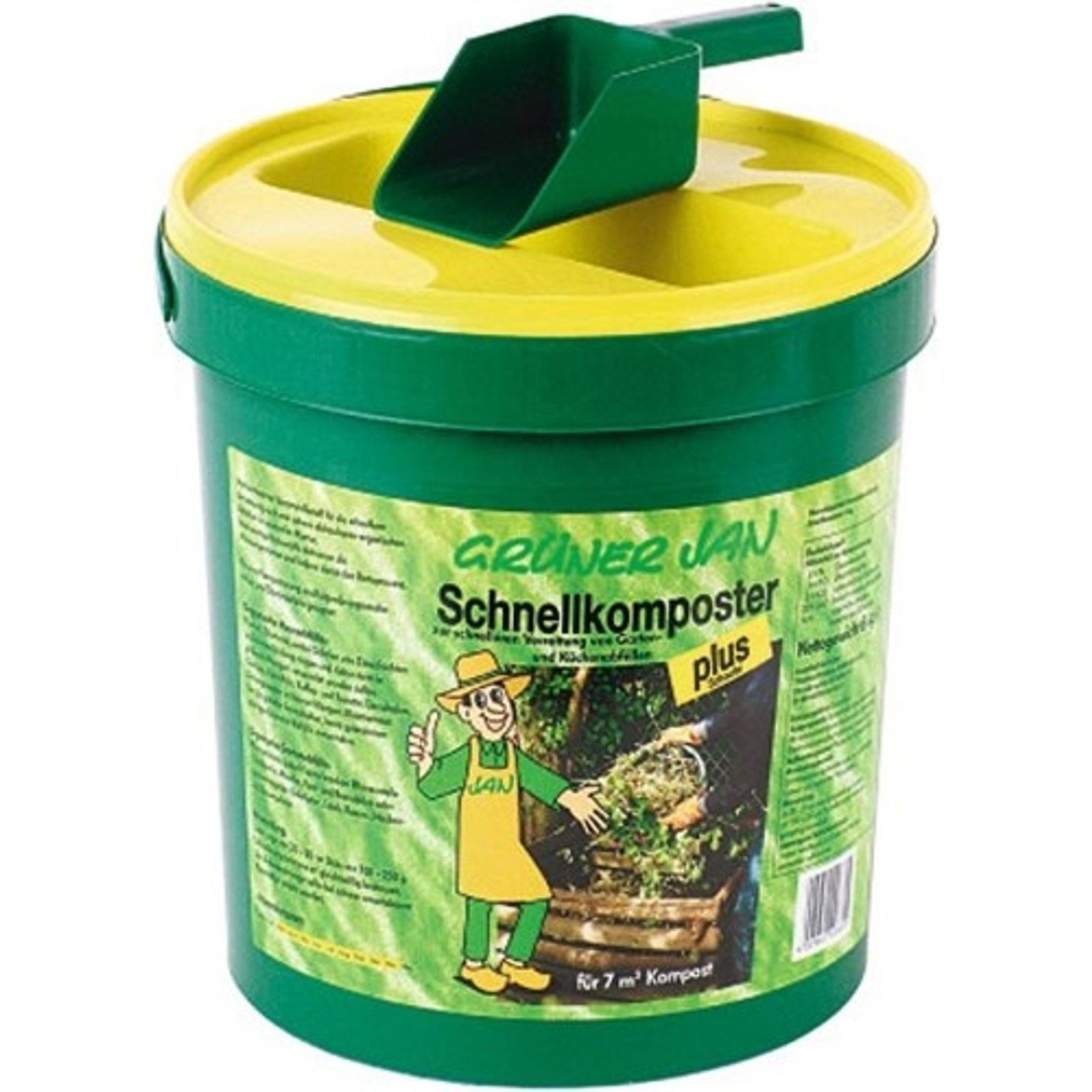 Grüner Jan Thermokomposter Schnellkomposter 6kg mit Schaufel Bodenhilfsstoff Gartenkomposter