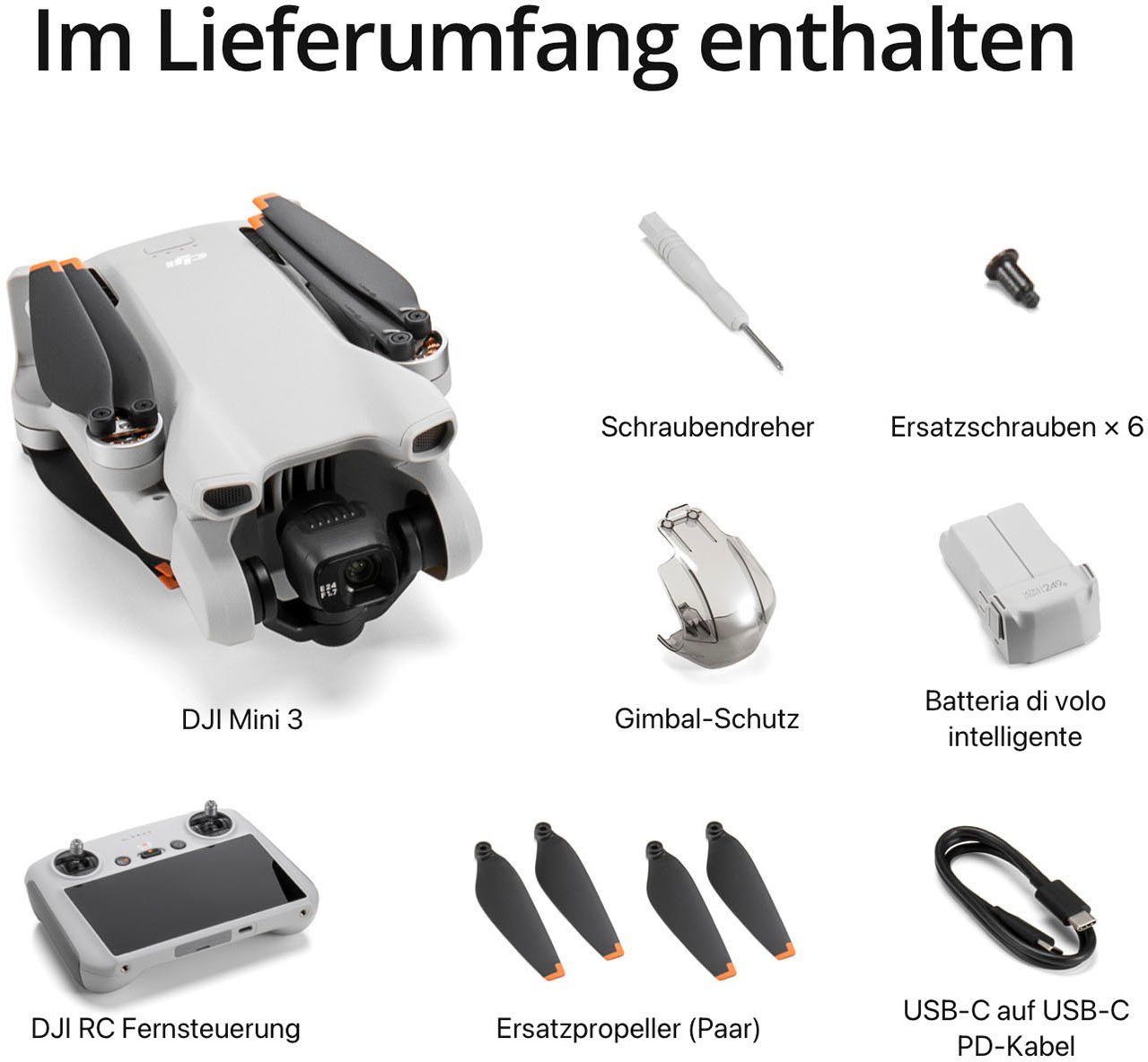 (4K DJI 3 HD) Ultra Mini Drohne RC & DJI