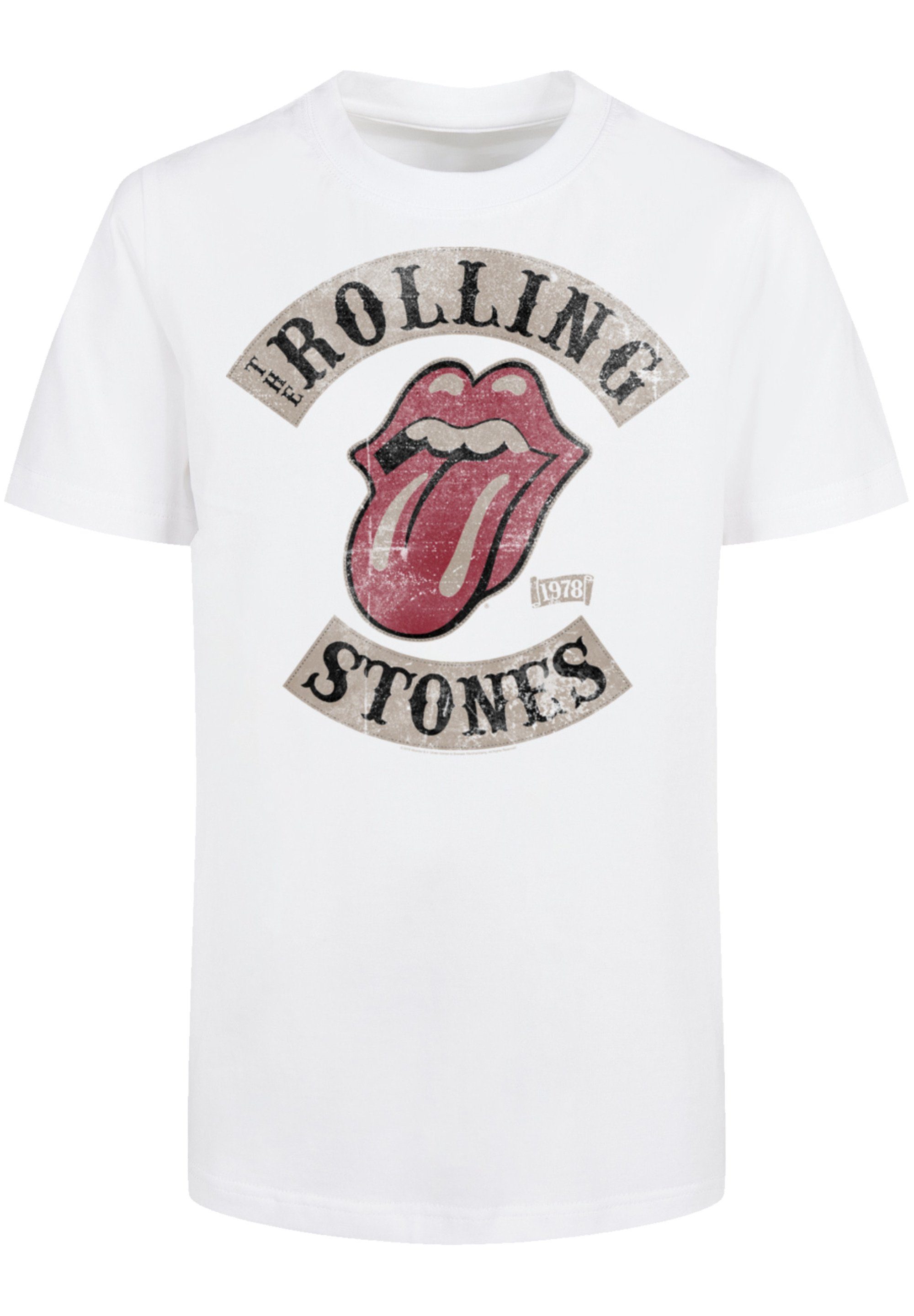 F4NT4STIC T-Shirt The Rolling Stones Tour '78 Print weiß