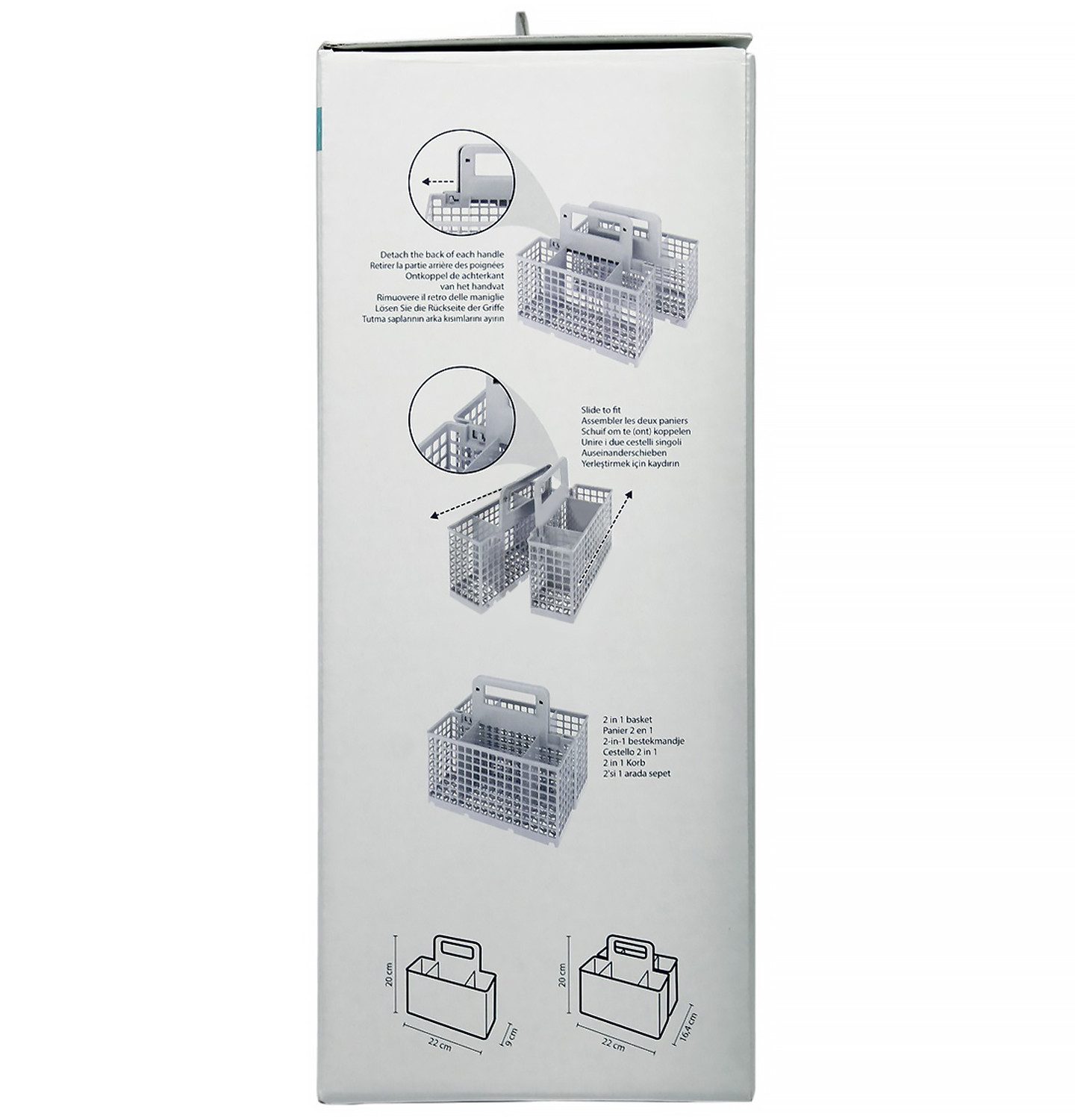 Whirlpool Besteckkorb Korb 484000008561 teilbar, für Geschirrspüler