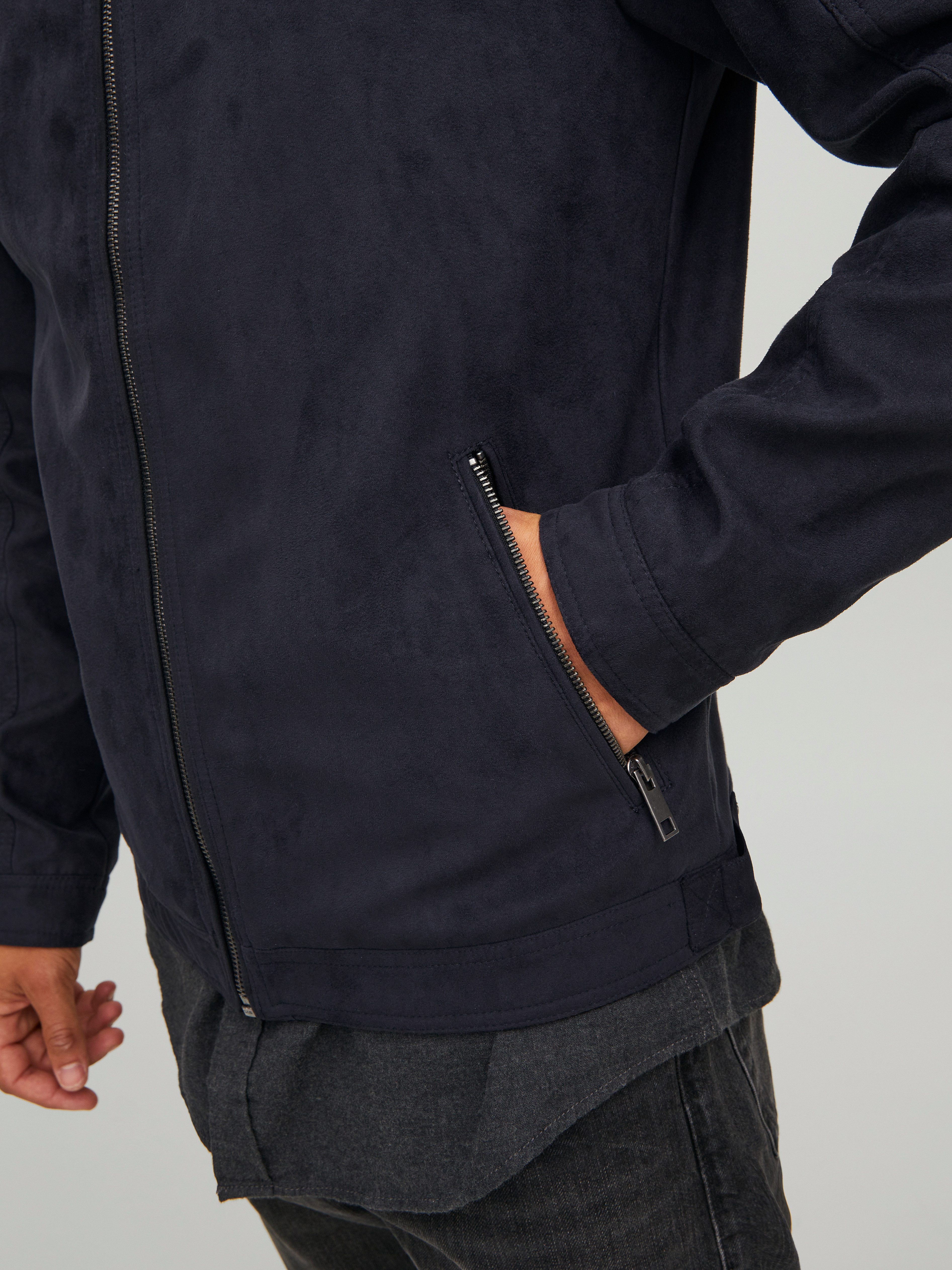 Jack & Jones Lederimitatjacke JJEROCKY in Kunstlederoptik mit Reißverschlus günstig online kaufen