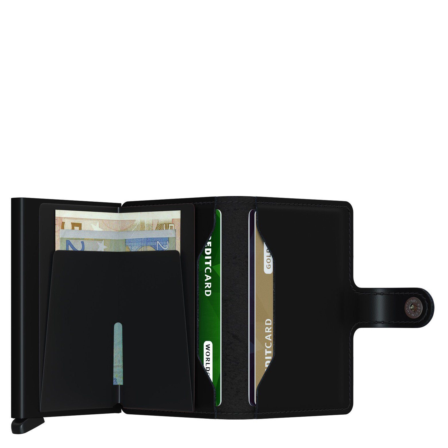 - RFID Matte 6.5 black Miniwallet cm SECRID Geldbörse Geldbörse (1-tlg)