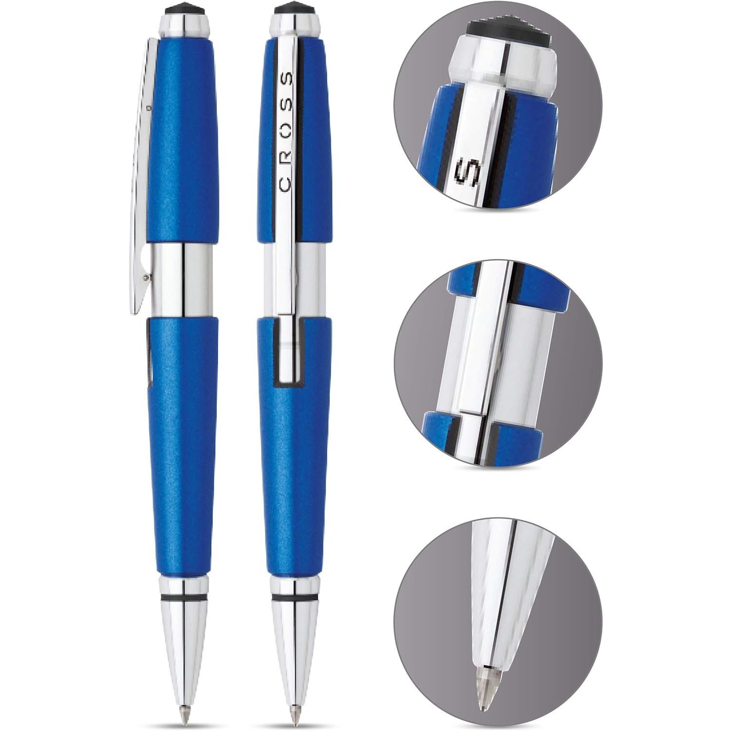 CROSS-USA Tintenroller CROSS Rollerball Edge Blau, mit Gel-Mine