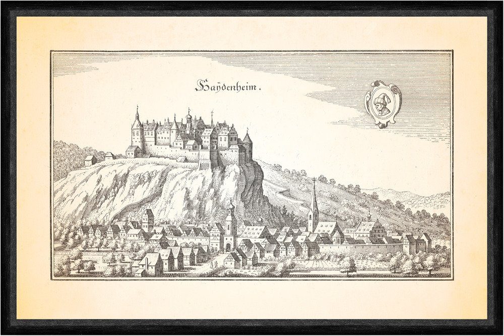 Kunstdruck Haydenheim Heidenheim an der Brenz Schwaben Schloß Hellenstein Faks_Me