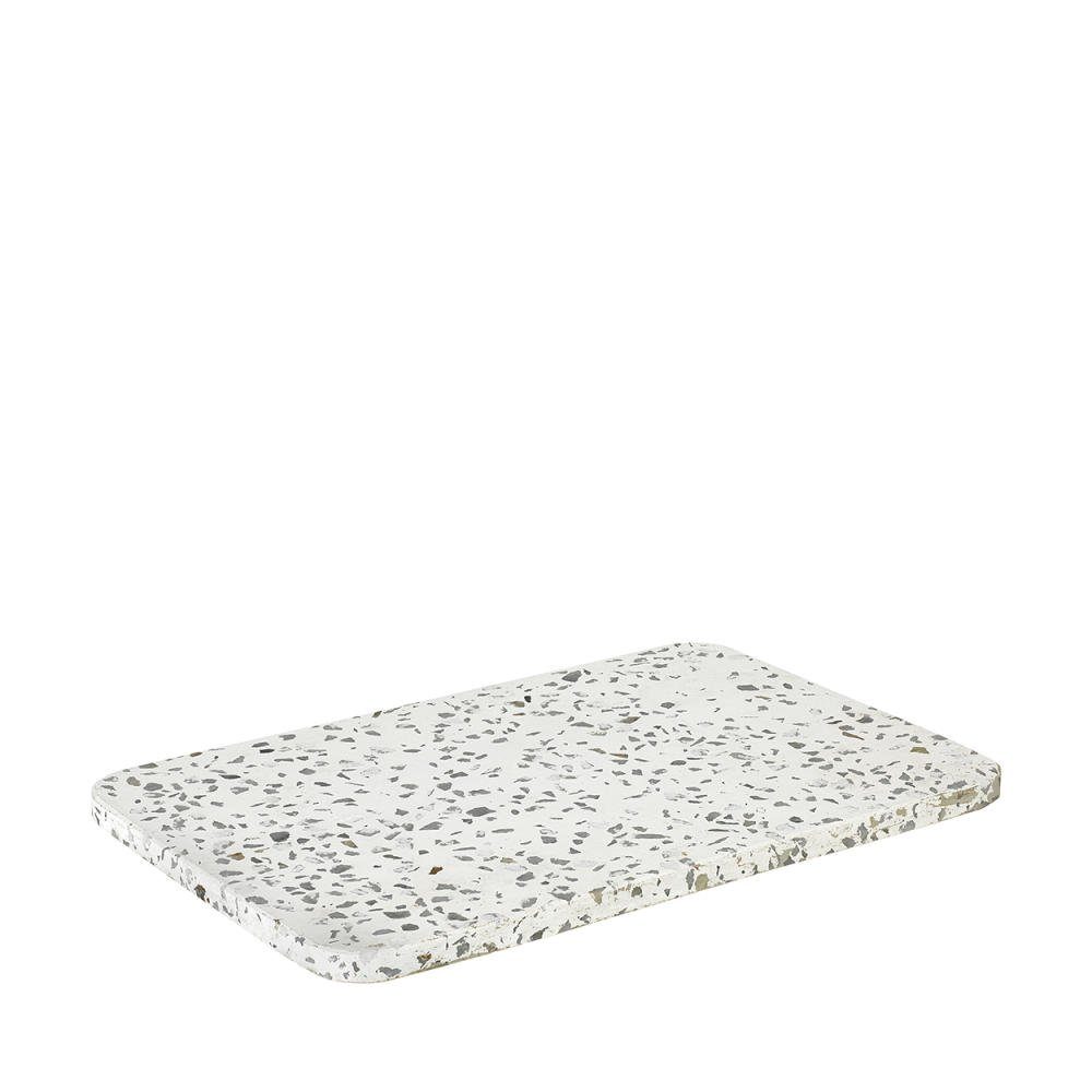 Badorganizer OMEO Dekoablage Deko Ablage Dekoration Terrazzo Weiß B 30 cm T 20 cm