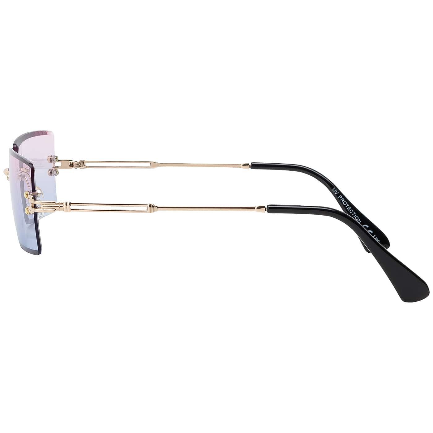 BEZLIT Eyewear Sonnenbrille Moderne Designer Damen Sonnenbrille (1-St) mit Braun, Blau, Rosa, Grün oder Lila Linsen