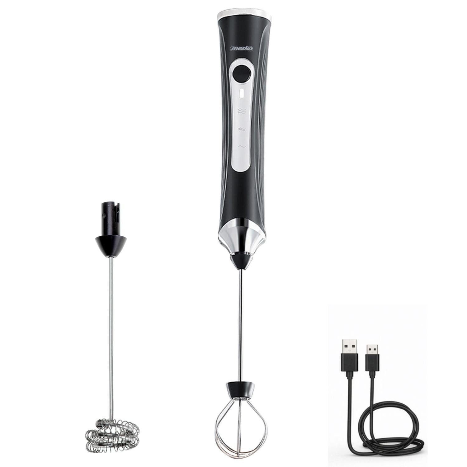 Mesko Milchaufschäumer Mesko MS 4535 Wiederaufladbarer Milchaufschäumer – 2 in 1