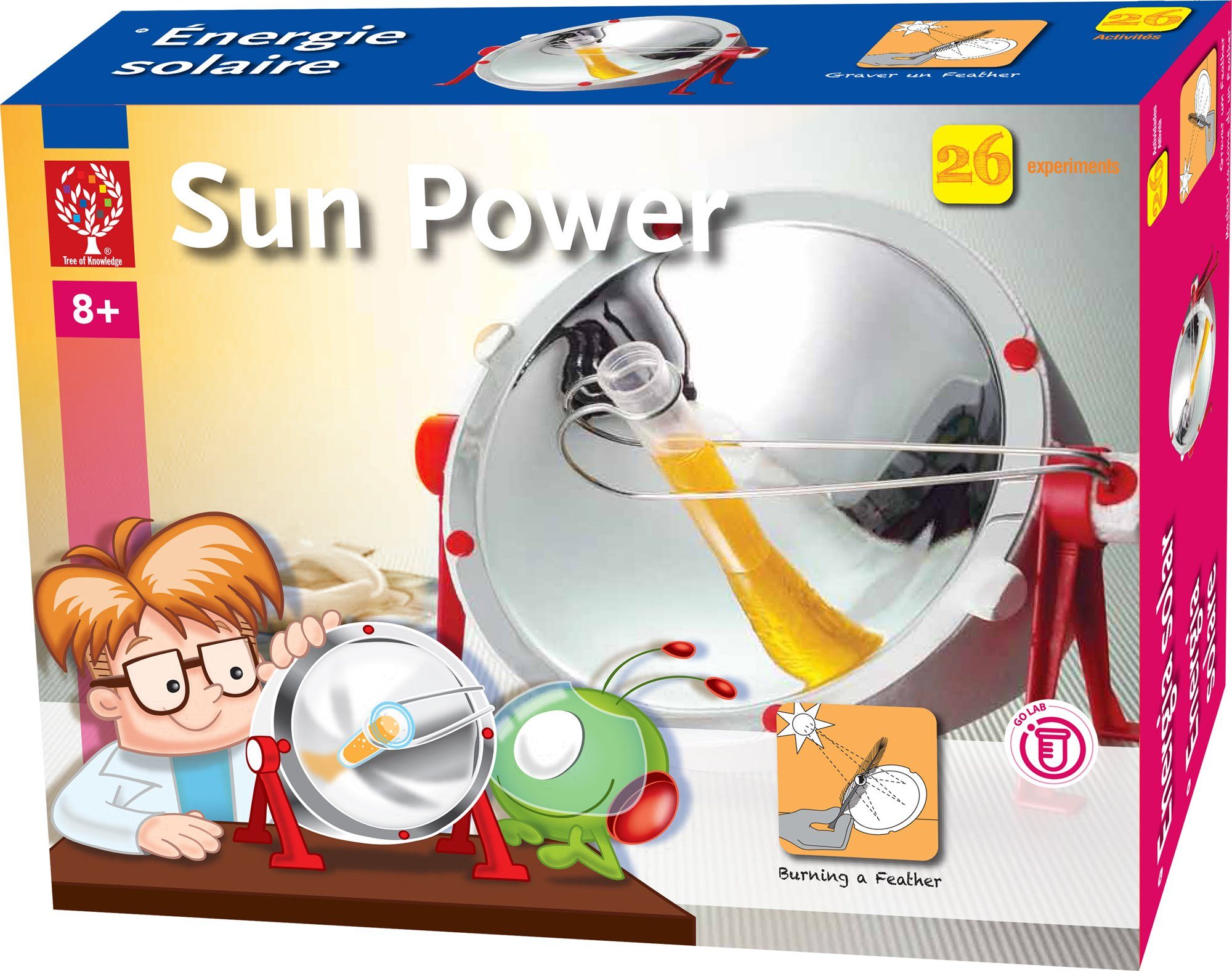 Edu-Toys Experimentierkasten Experimentierkasten Sonnenenergie), Solarenergie Experimentieren (Starterset, Bausatz - 1-tlg., mit Sun Sonnenkraft Power
