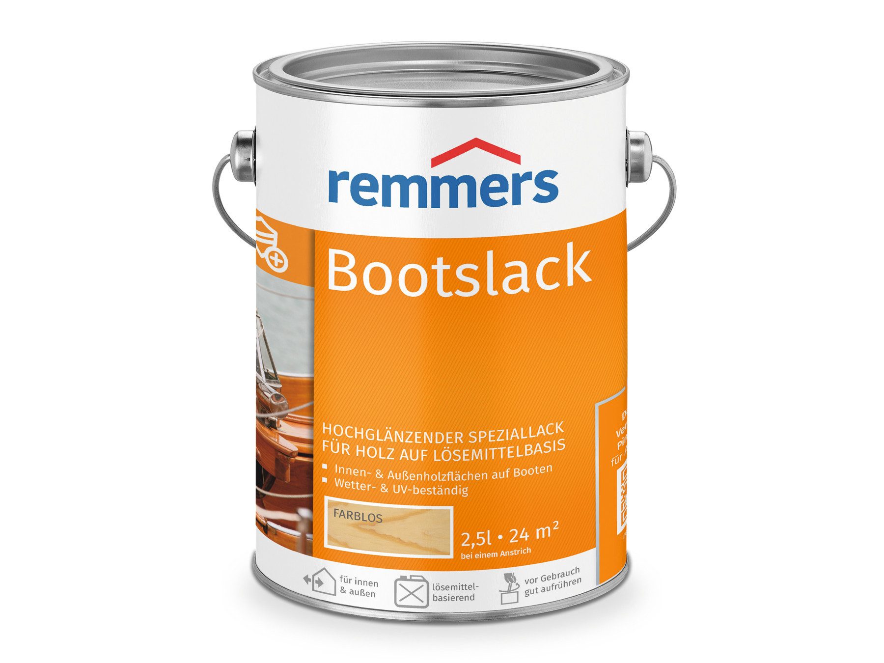 Remmers Holzlack Bootslack farblos 2,5 Liter
