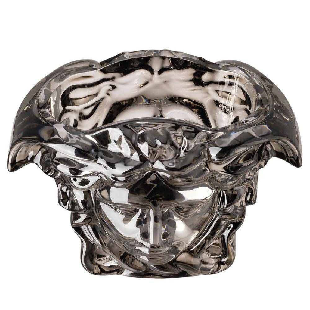 Versace Dekovase by Rosenthal Vase Medusa Grande Schwarzes Glas (19cm)