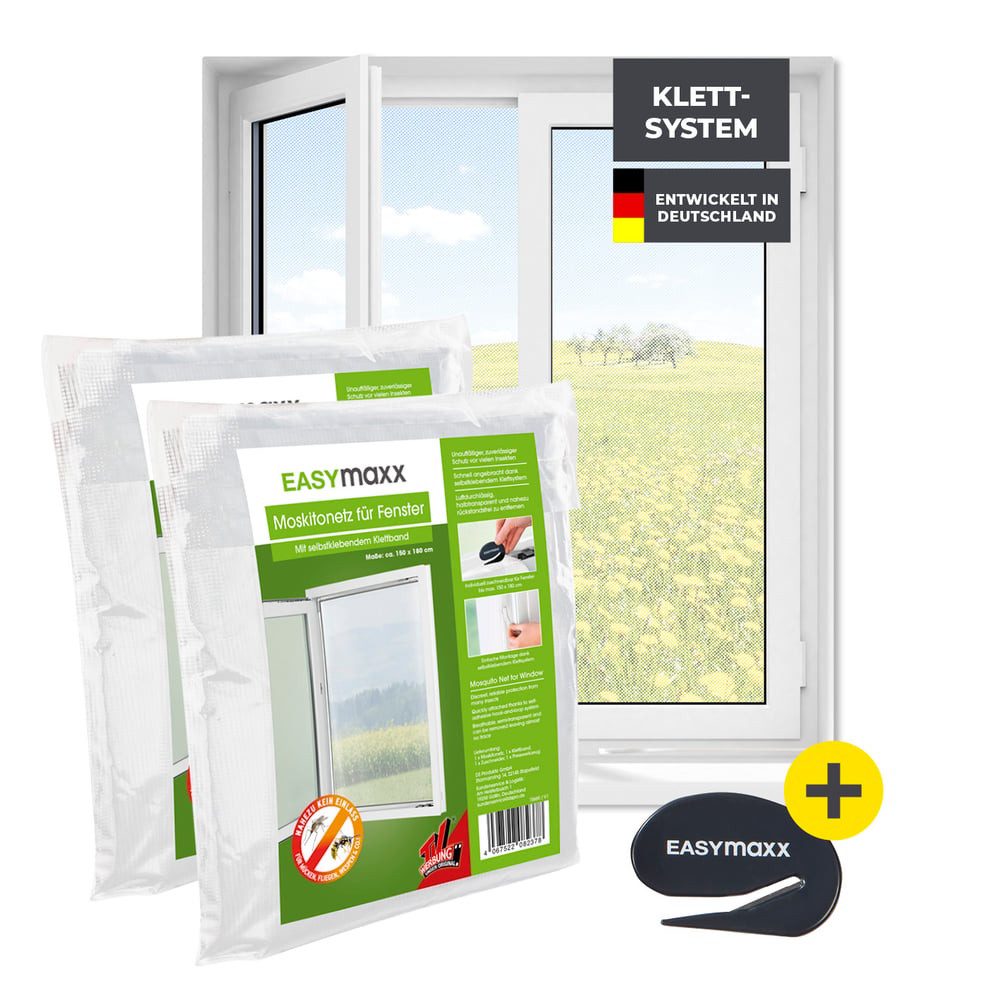 EASYmaxx Insektenschutz-Fensterrahmen Insektenschutzgitter 150 x 180 günstig online kaufen