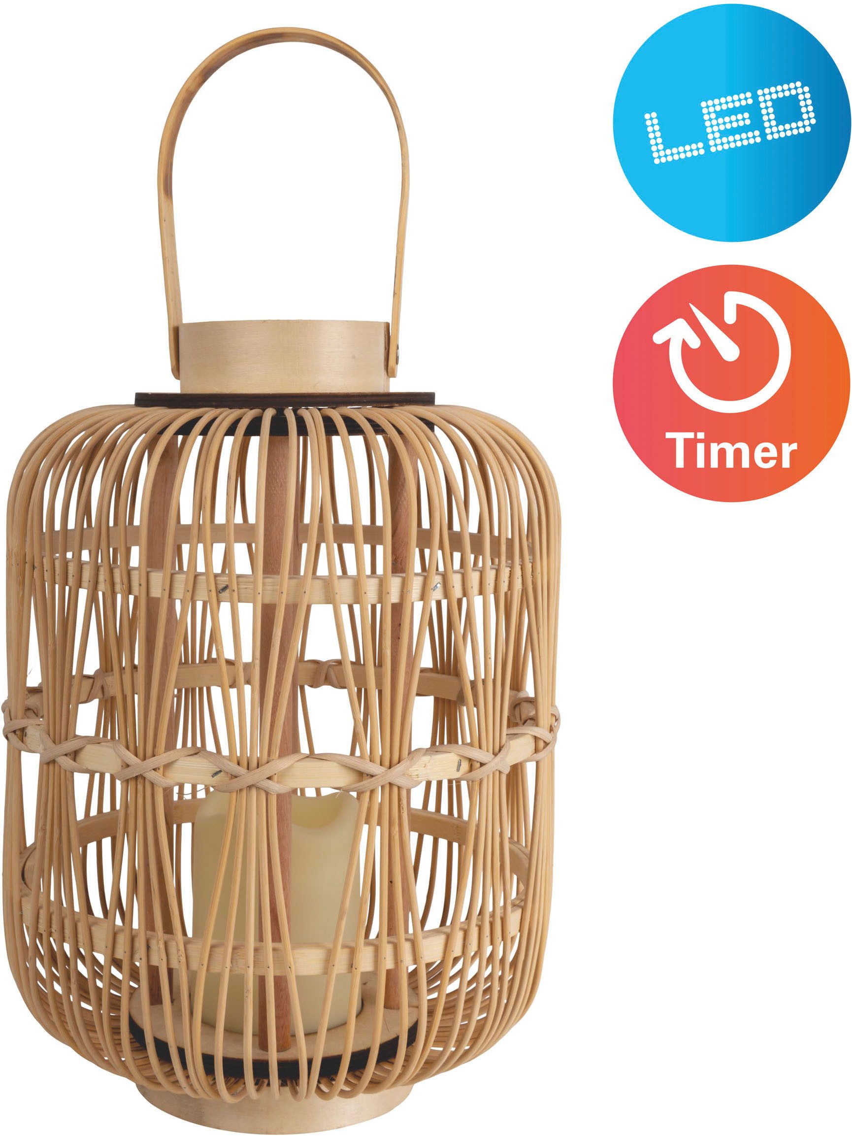 näve LED Dekolicht Korbinian, Timerfunktion, Leuchtmittel günstig online kaufen