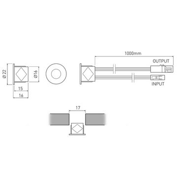 SO-TECH® Lichtschalter Berührungssensor SO4 mit Dimmfunktion 12 VDC (1-St), max. 24W miniAMP-Verbinder