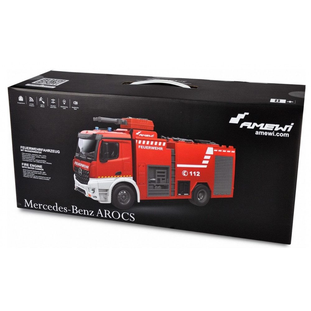Amewi RC-LKW 22503 - Feuerwehr Löschfahrzeug - rot