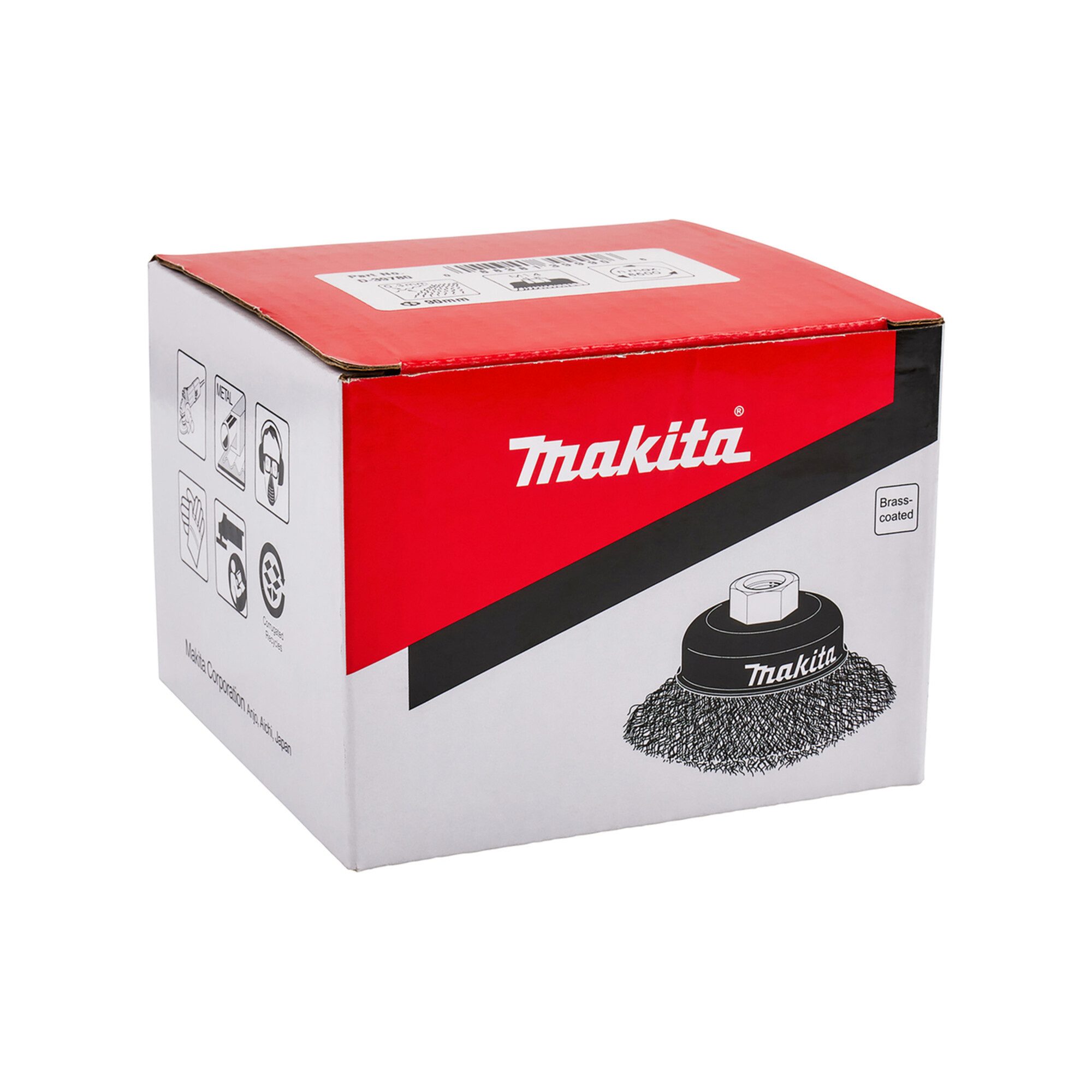 Makita Topfbürsten-Aufsatz Makita Stahldrahttopfbürste MS 90mm (D-39780)