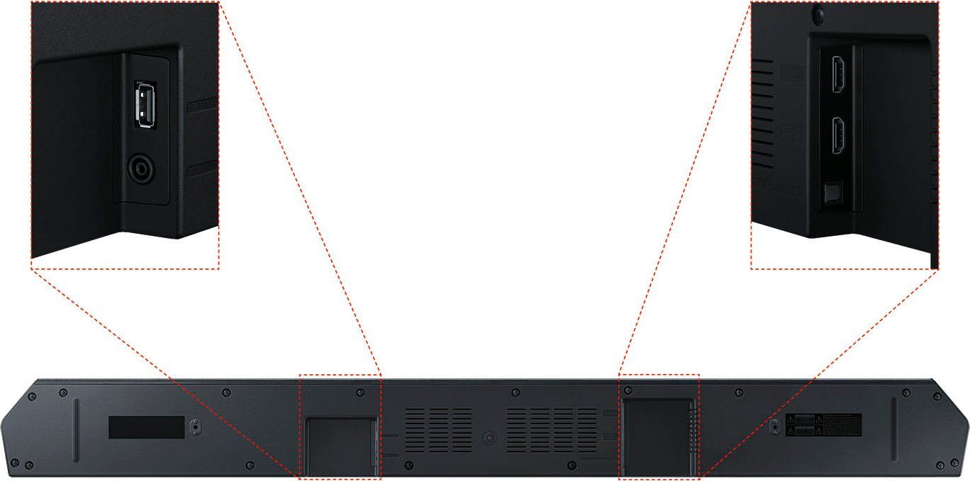 3.1-Kanal Samsung (340 W, System,Dolby Soundbar Atmos HW-Q64GC Sound Sound & Lite) DTS:X,Adaptive