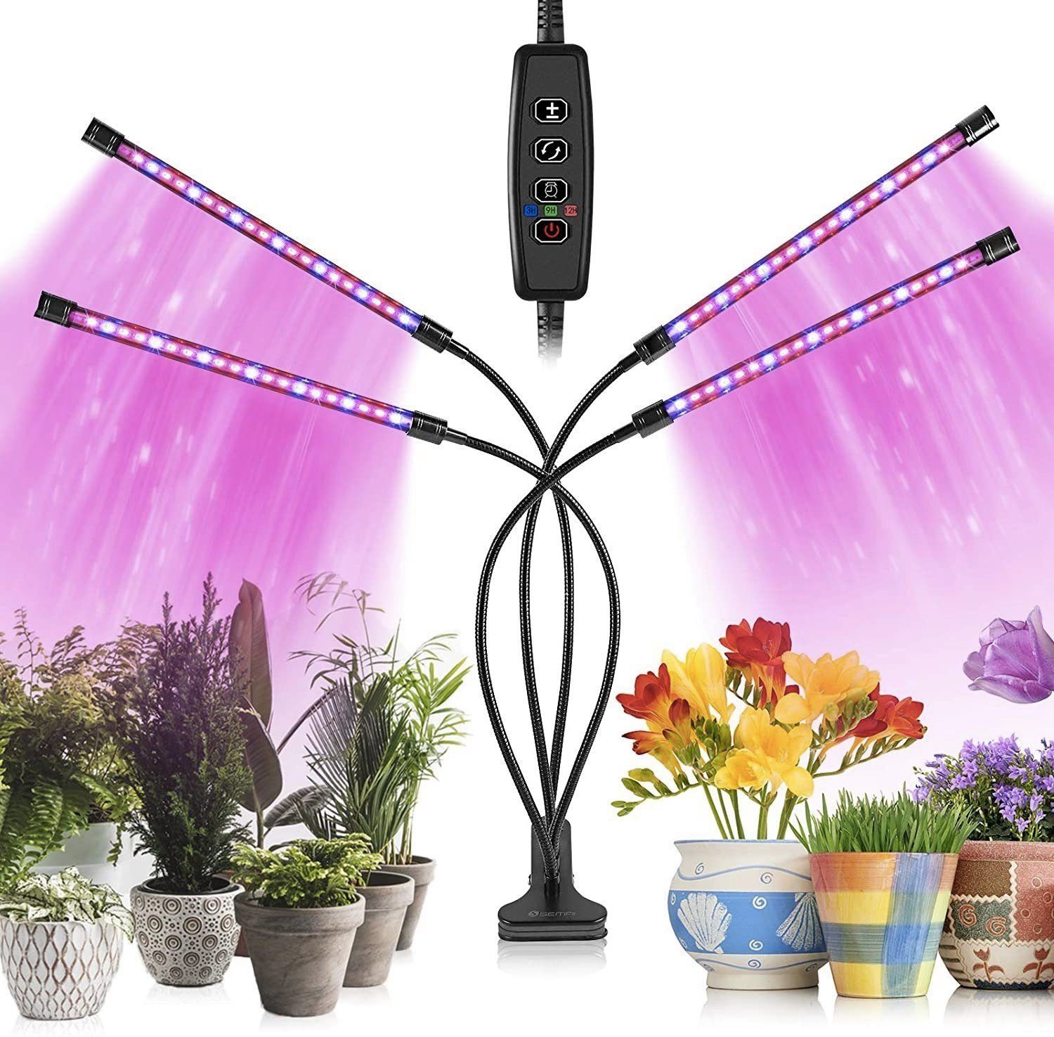 Wachstumslampe LED Pflanzenlicht Pflanzenlampe Vollspektrum Dimmbar 