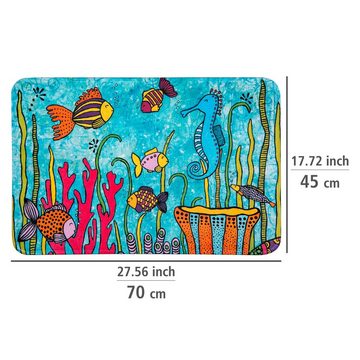 Badematte Rollin'Art Ocean Life WENKO, Höhe 5 mm, rechteckig, BxL: 45 x 70 cm