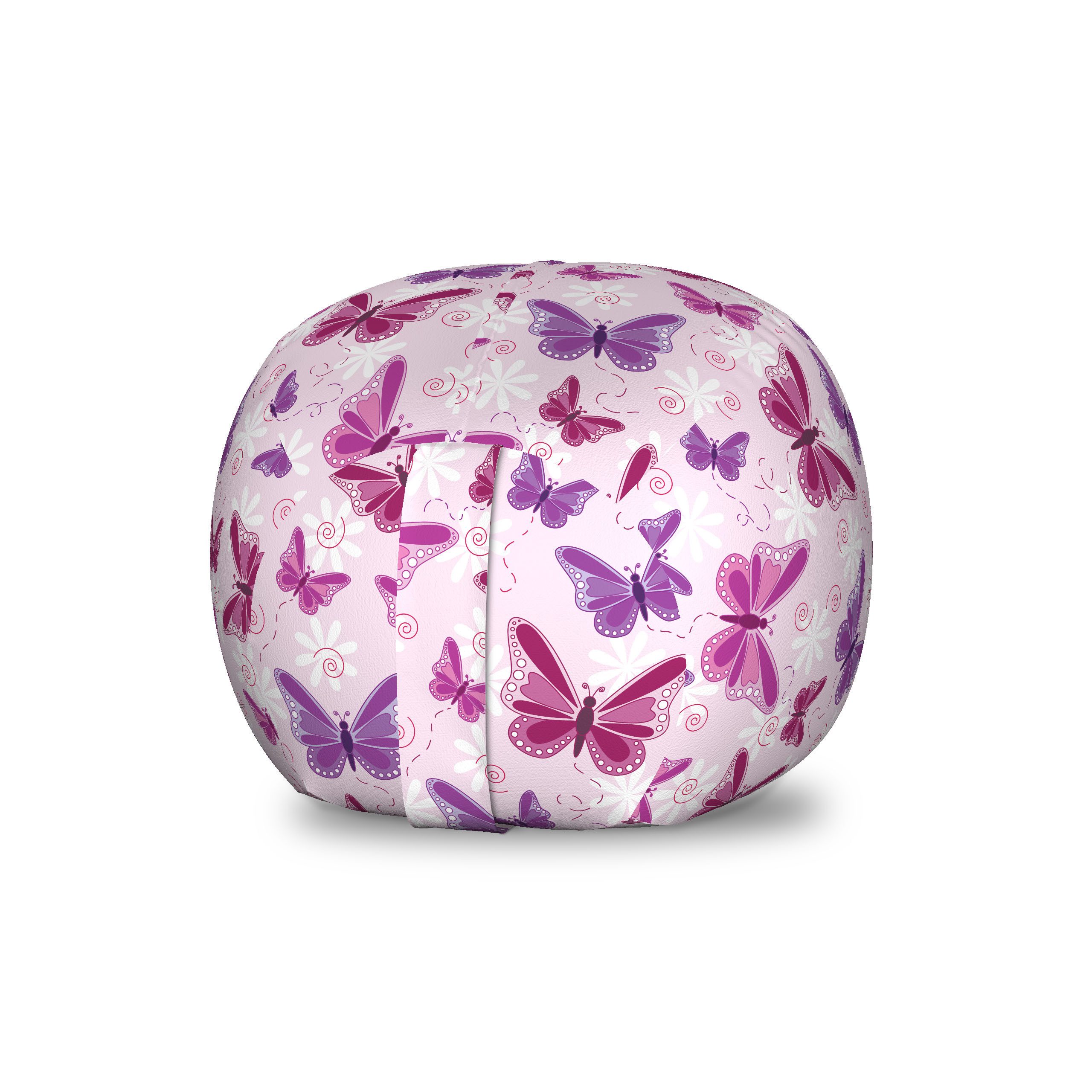 Abakuhaus Spielzeugtruhe Gefüllter Tier Organizer Waschbare Tasche für Kinder, Hippie Schmetterlinge Fairy Farben