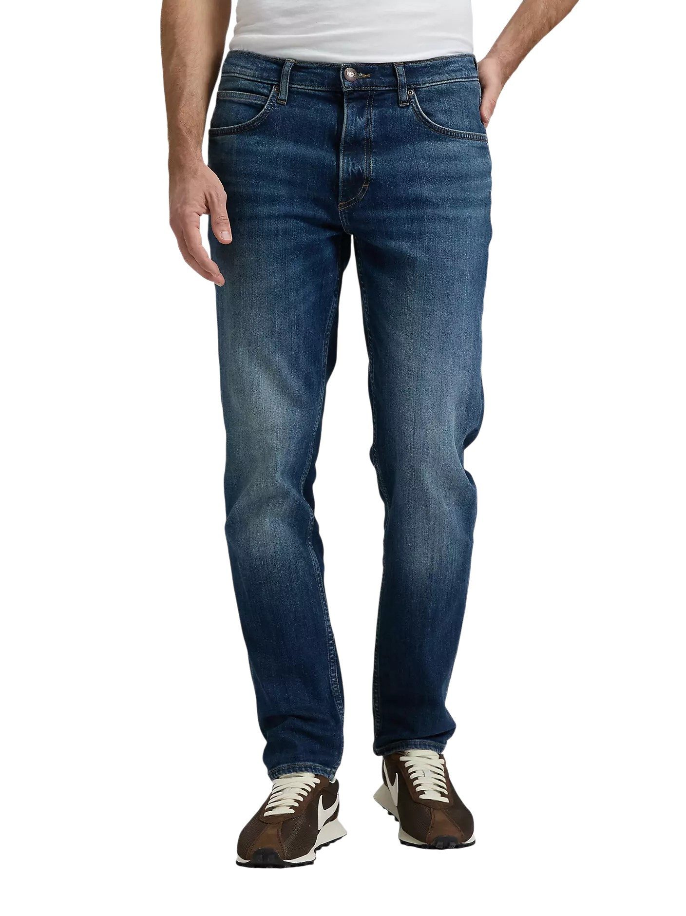 Lee® Regular-fit-Jeans Jeans Lee David rusty rivet (1-tlg) Metalldetails mit rostigem Nieteneffekt