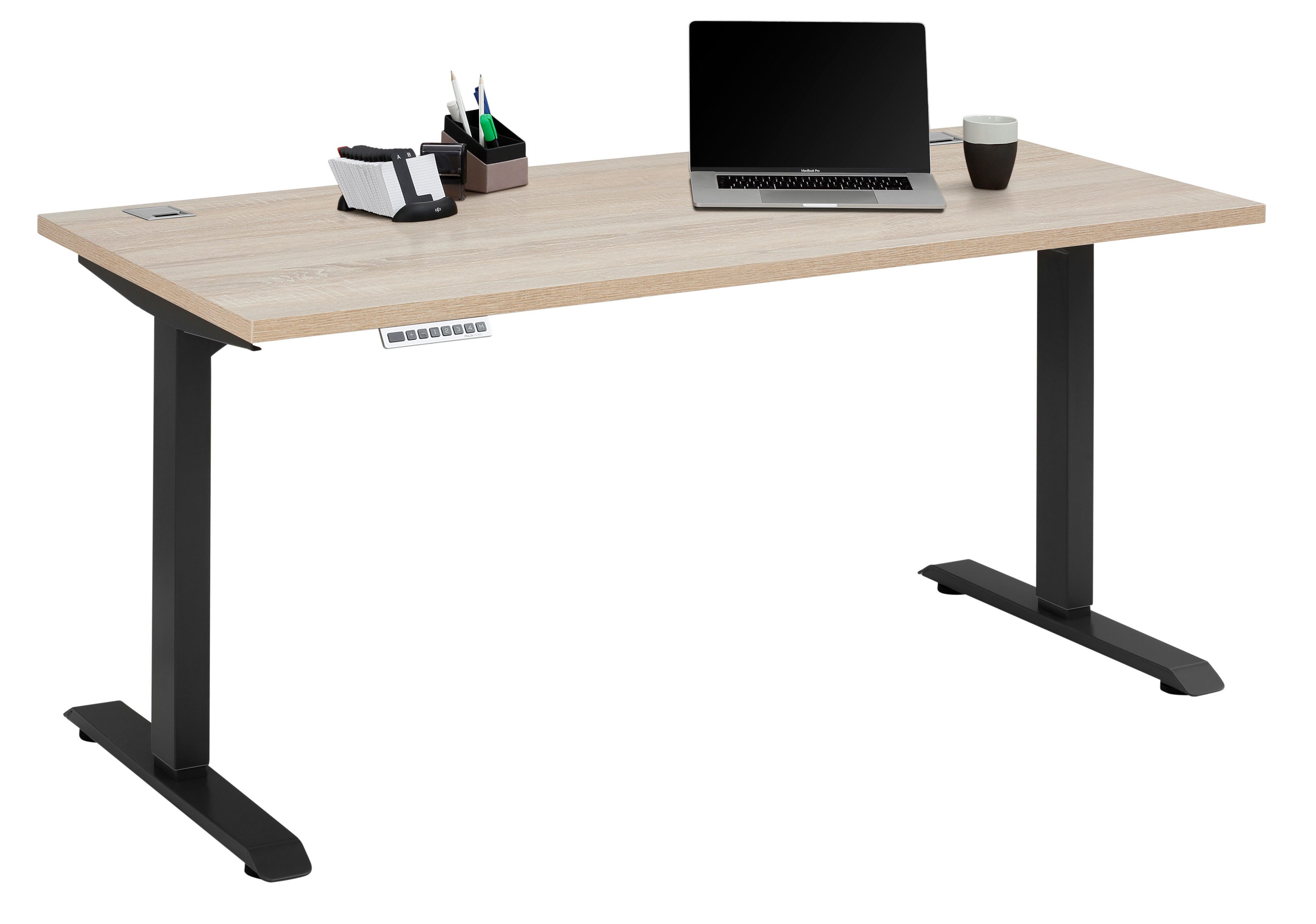 Schreibtisch -Gestell el. höhenverstellbar, 2Motoren 120kg, 4-fach Memory