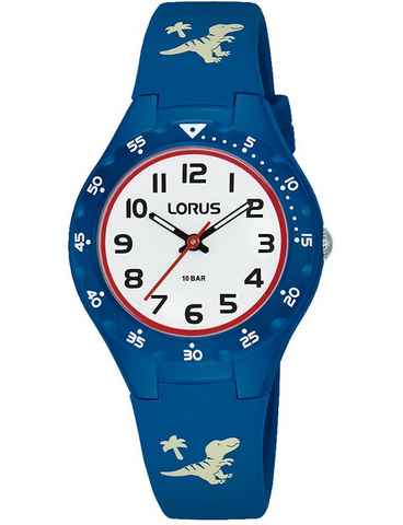 LORUS Quarzuhr Lorus Kids, RRX49GX9, Armbanduhr, Kinderuhr, Dinosaurier, ideal auch als Geschenk