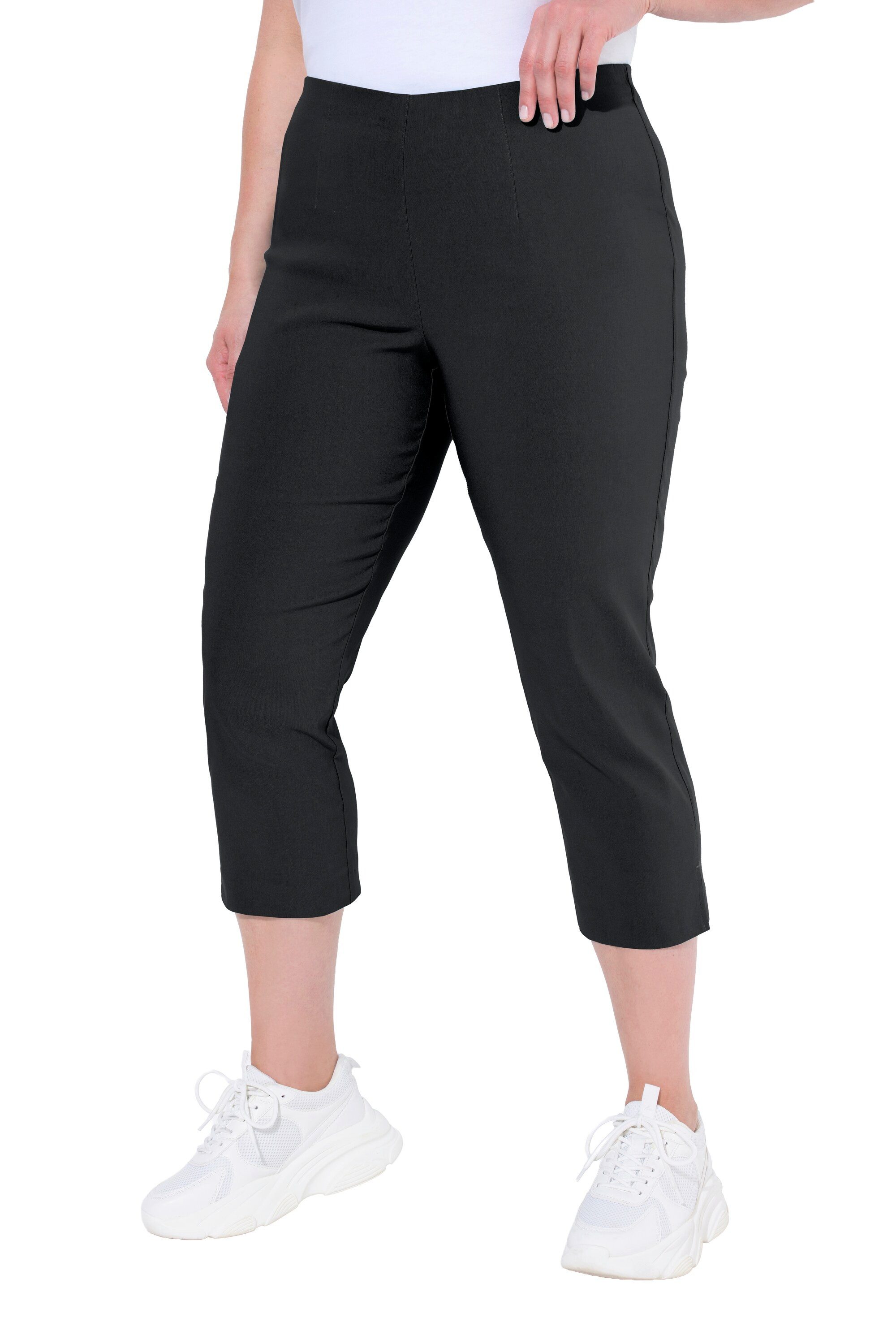 Ulla Popken Funktionshose Bengalinhose wadenlang Elastikbund Stretch