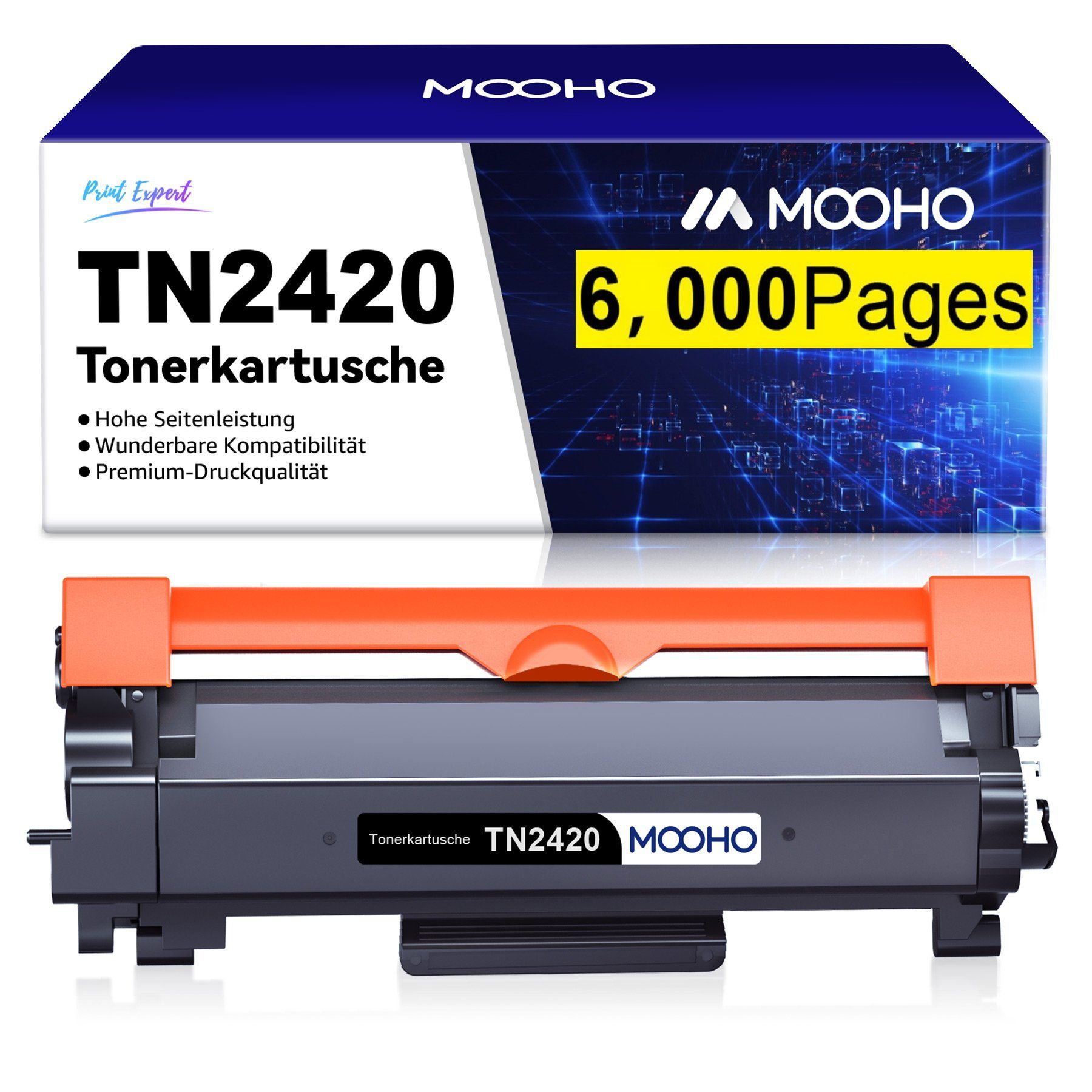 Tonerpatrone 6000 Seiten pro Toner für TN-2420 TN2420 MFC-L2710DW L2750DW
