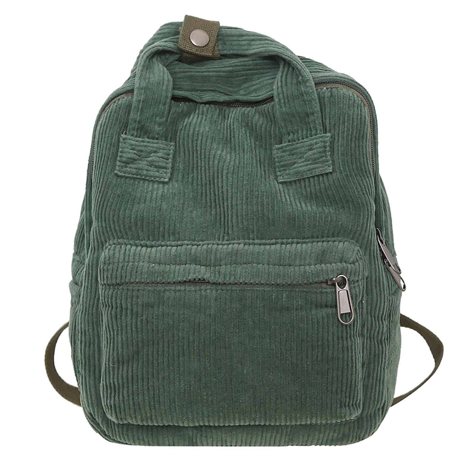 nsihing Rucksack Damen Canvas/Cord Cityrucksack Rucksäcke Daypacks, Rucksackhandtaschen Kinderrucksäcke für Schule Travel Arbeit
