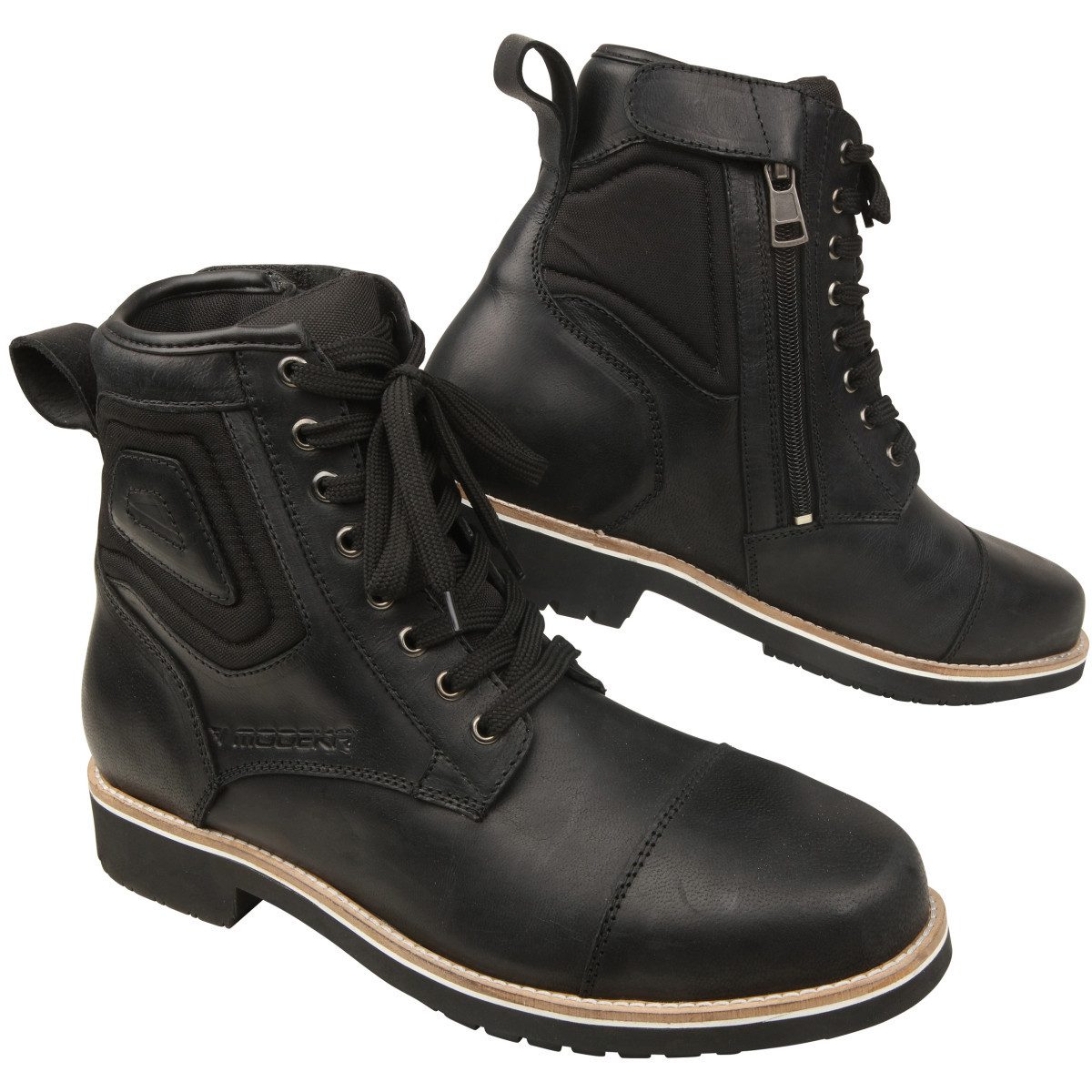 Modeka Modeka Wolter Schuhe schwarz 40 Motorradstiefel (Packung, Antistatische und Öl- und Benzinfeste Sohle)