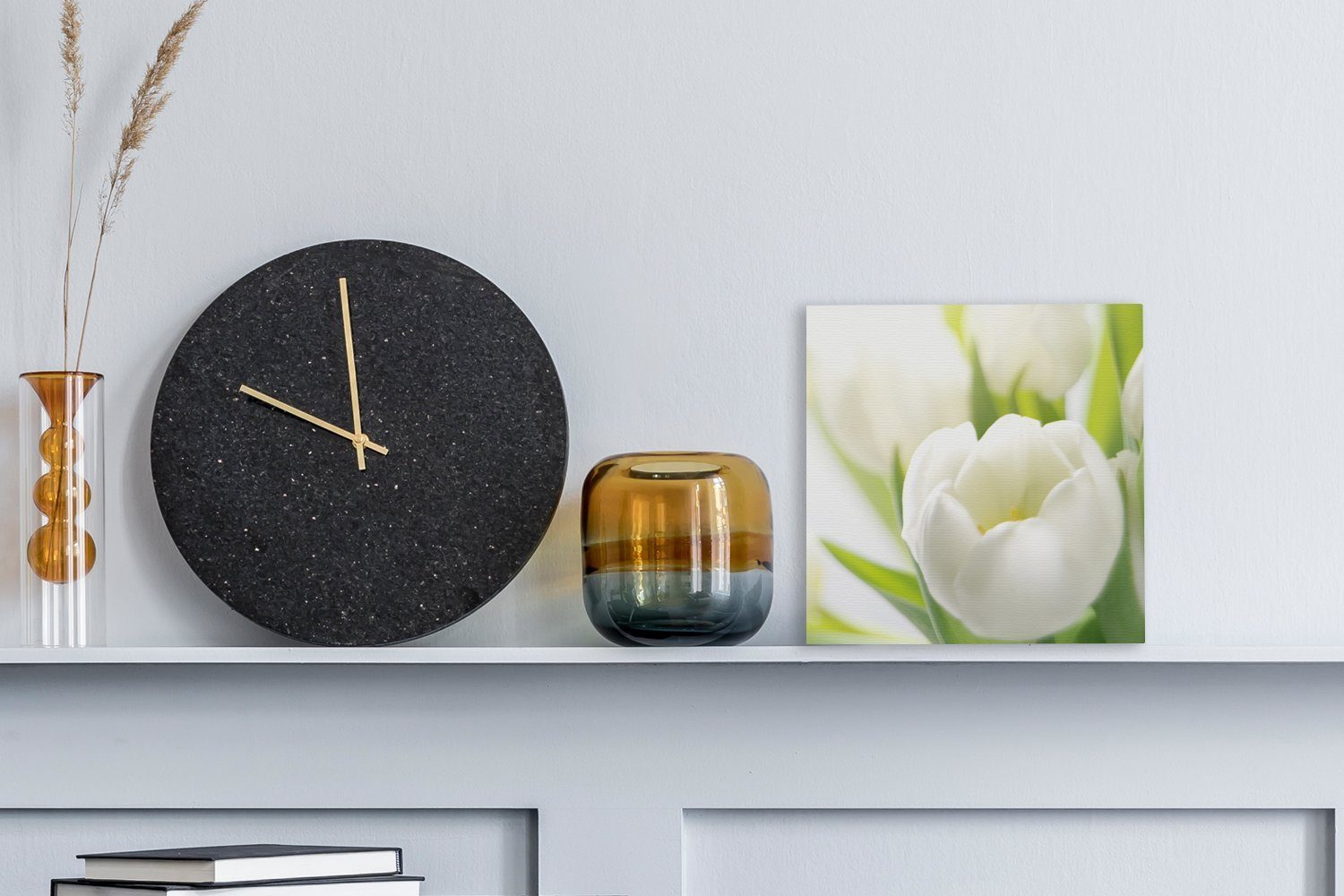 OneMillionCanvasses® Leinwandbild Nahaufnahme einer weißen Tulpe, günstig online kaufen