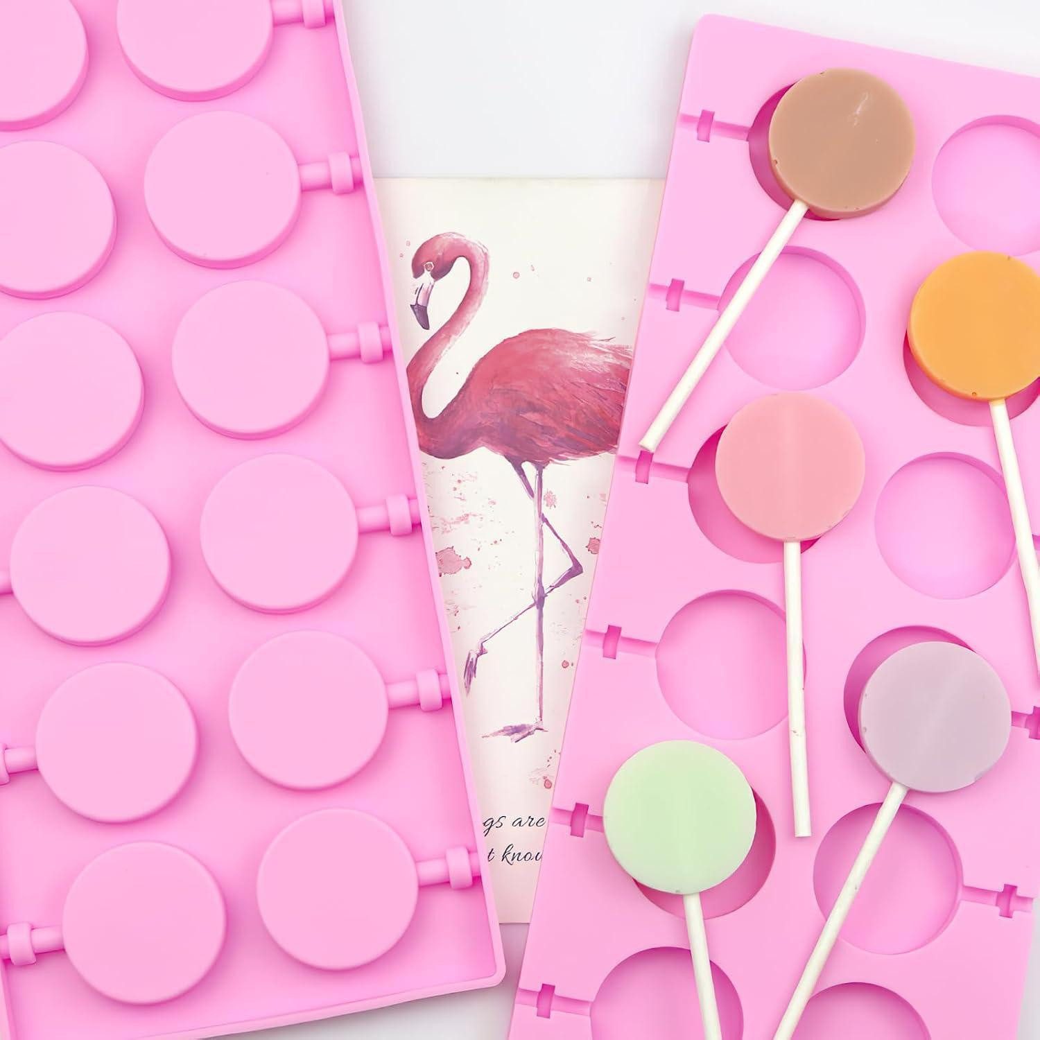 LuxusKollektion Cake-Pop-Form Silikon Cake Pop Form mit 12 Mulden inkl. Stäbe