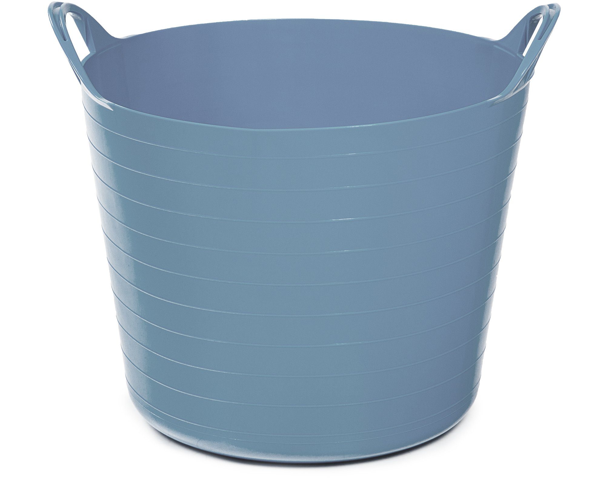 ONDIS24 Wäschekorb Tragekorb Flexi Tub 40L, Spielzeug Eimer Kinderzimmer, Wäschekorb, Flexibler Kunststoff, Garten Kübel Blau