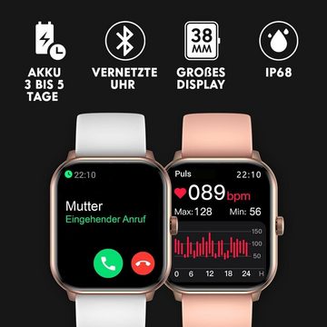 ice-watch Smartwatch (1,85 Zoll, Android, iOS), Smartwatch Stilvoll,leicht,wasserdicht Innovation für aktive Lifestyle
