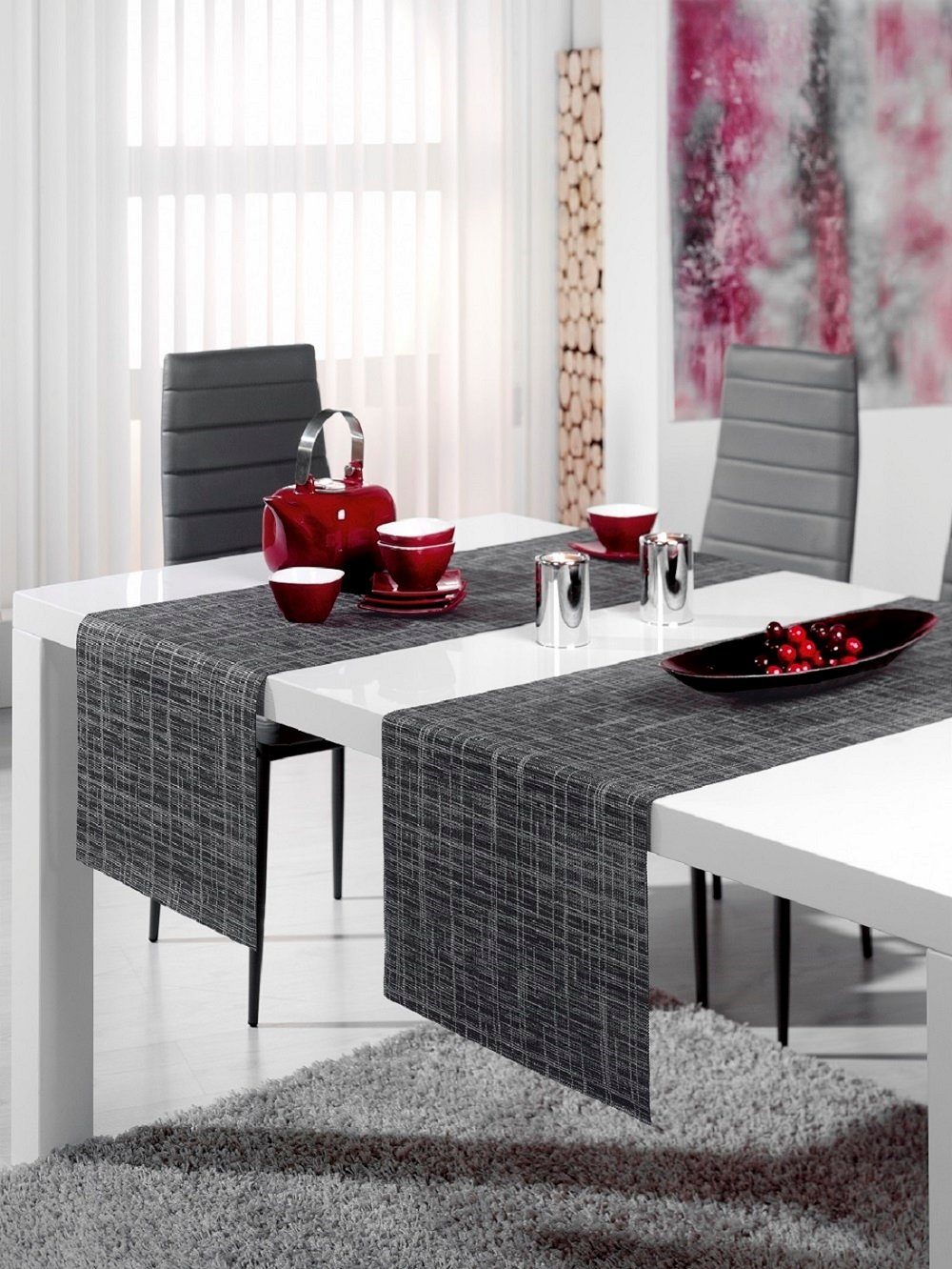 Giantore Tischläufer Tischläufer Tischdecke mit feinem Polyester-Einfassban günstig online kaufen