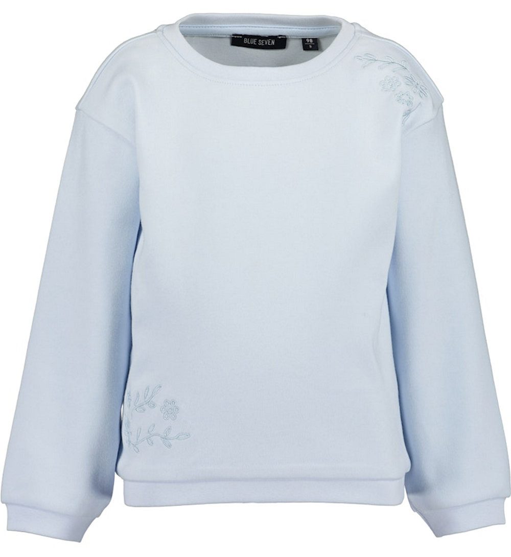 Blue Seven Sweatshirt Blue Seven Mädchen Sweatshirt Stickerei hellblau